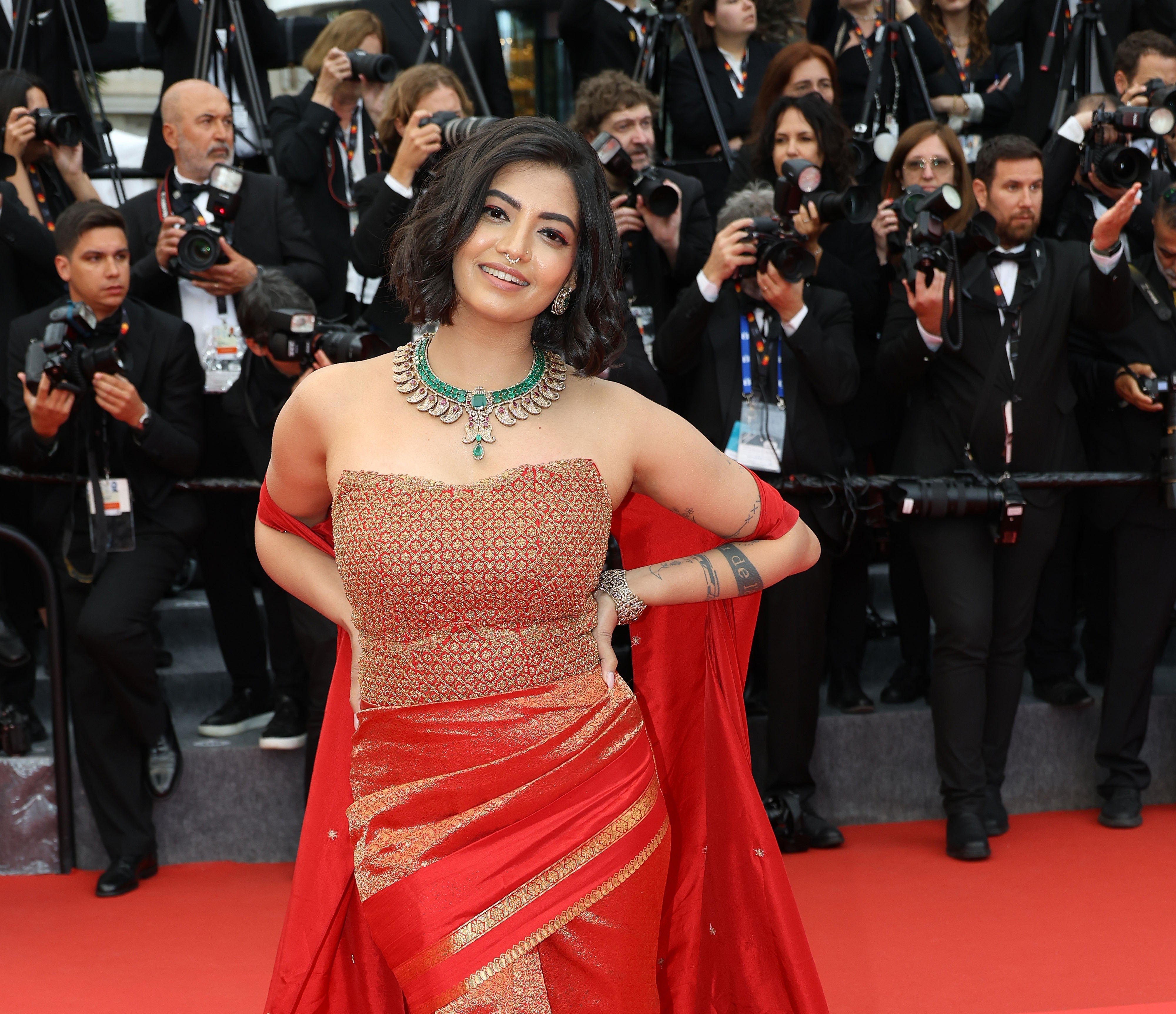 Disha Madan at Cannes 2025: When a Legacy Kanjivaram Silk Saree Stole the Spotlight