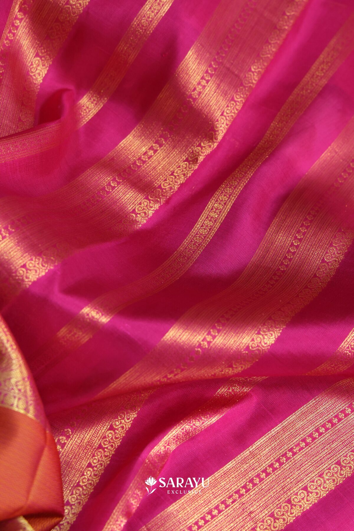 Lime Yellow Orange Kora Kanjivaram Silk Saree Silver Zari – The Saffron House
