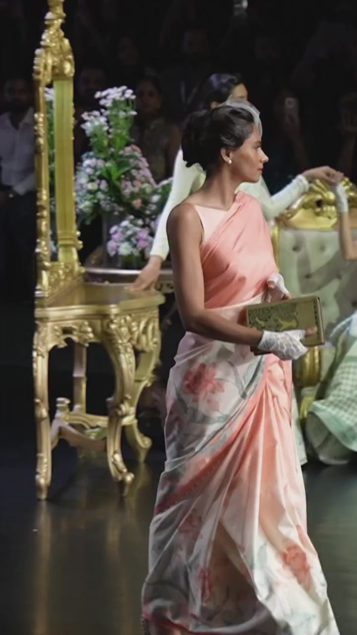 Off White And Ivory Kanjivaram Silk Saree – The Saffron House