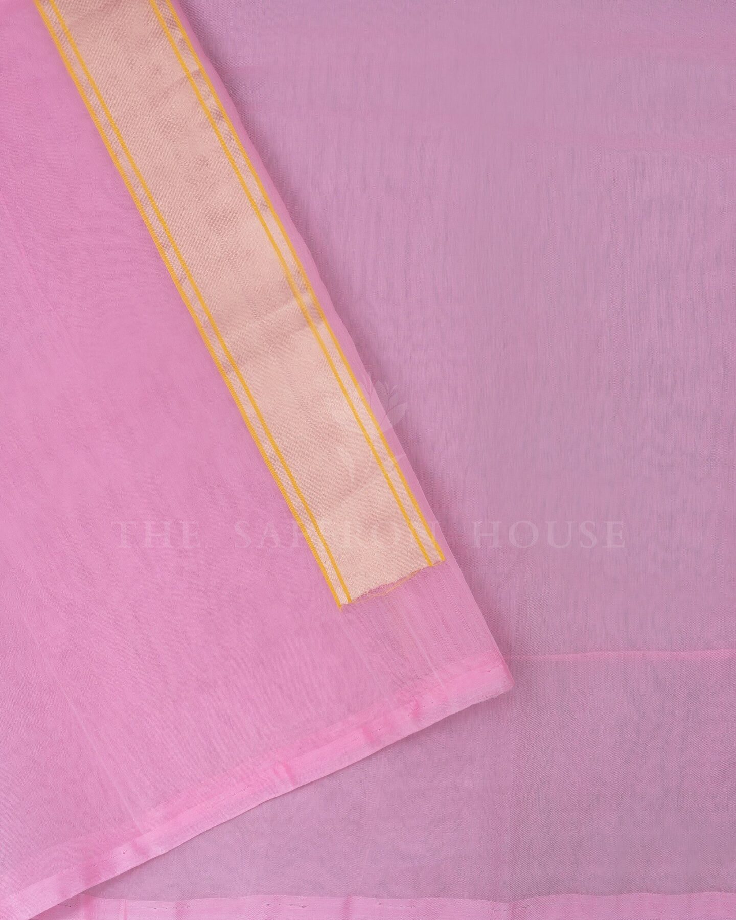 Blush Rose Organza Banarasi Saree – The Saffron House