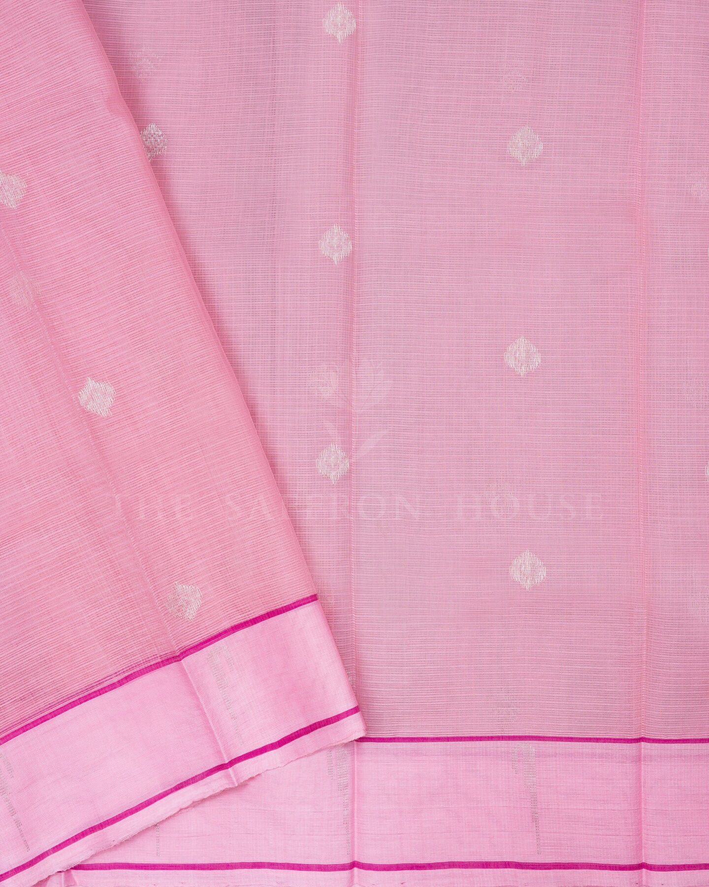Blush Rose Pure Zari Kota Silk Saree – The Saffron House