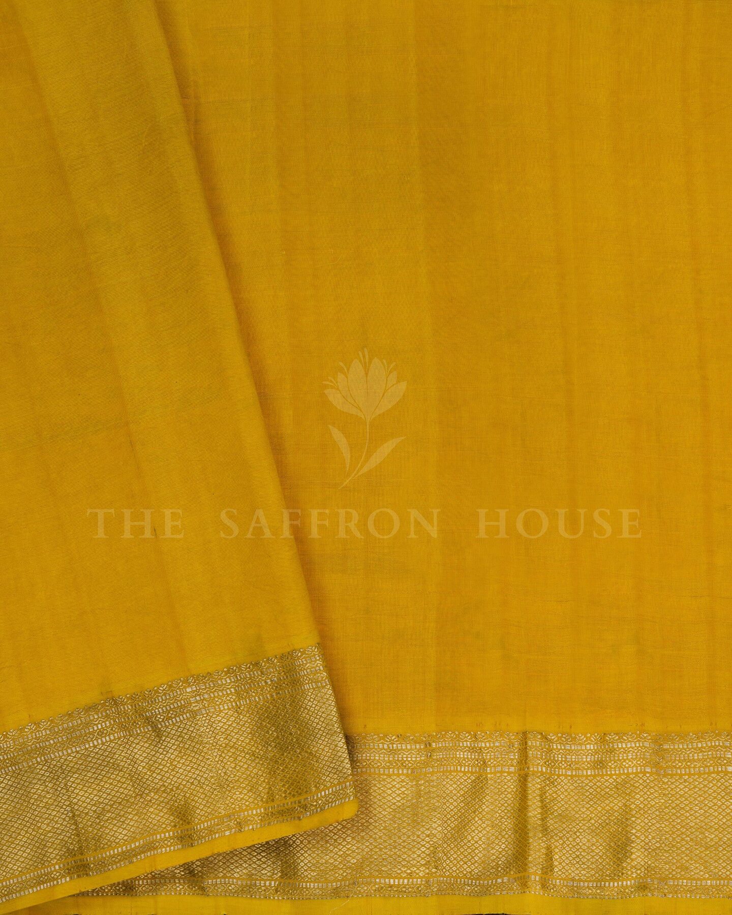 Sand Beige And Mustard Gold Brocade Kanjivaram Silk Saree – The Saffron House