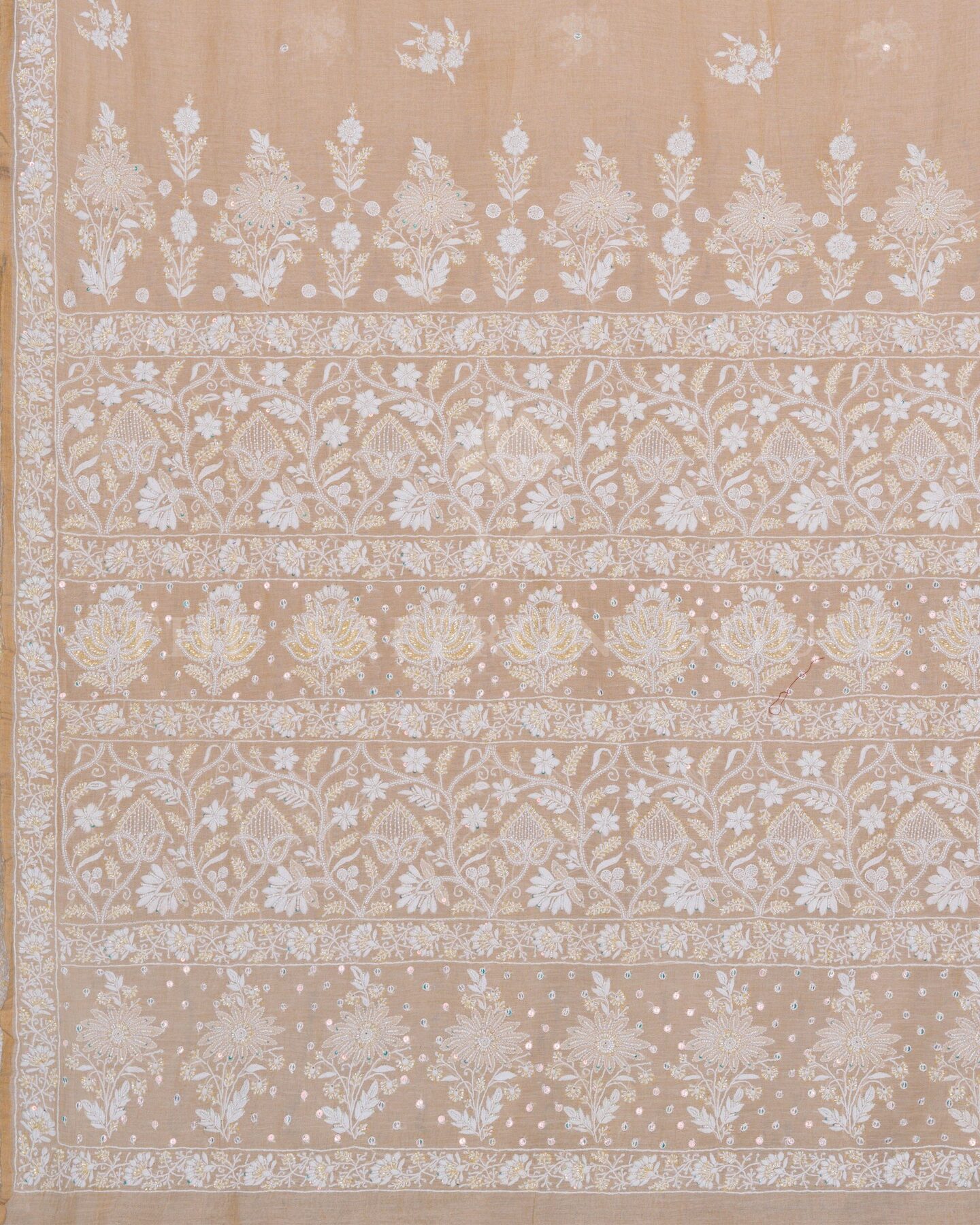 Sand Beige Handwoven Cotton Saree – The Saffron House