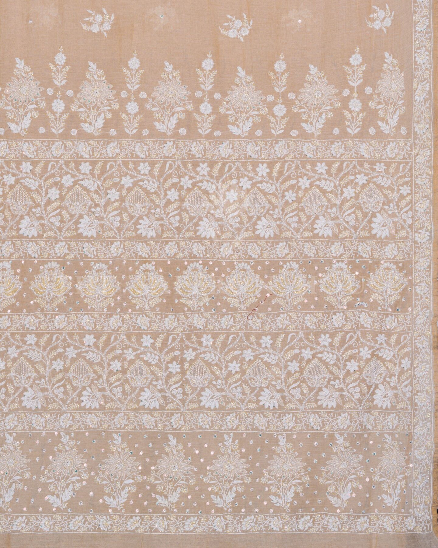 Sand Beige Handwoven Cotton Saree – The Saffron House