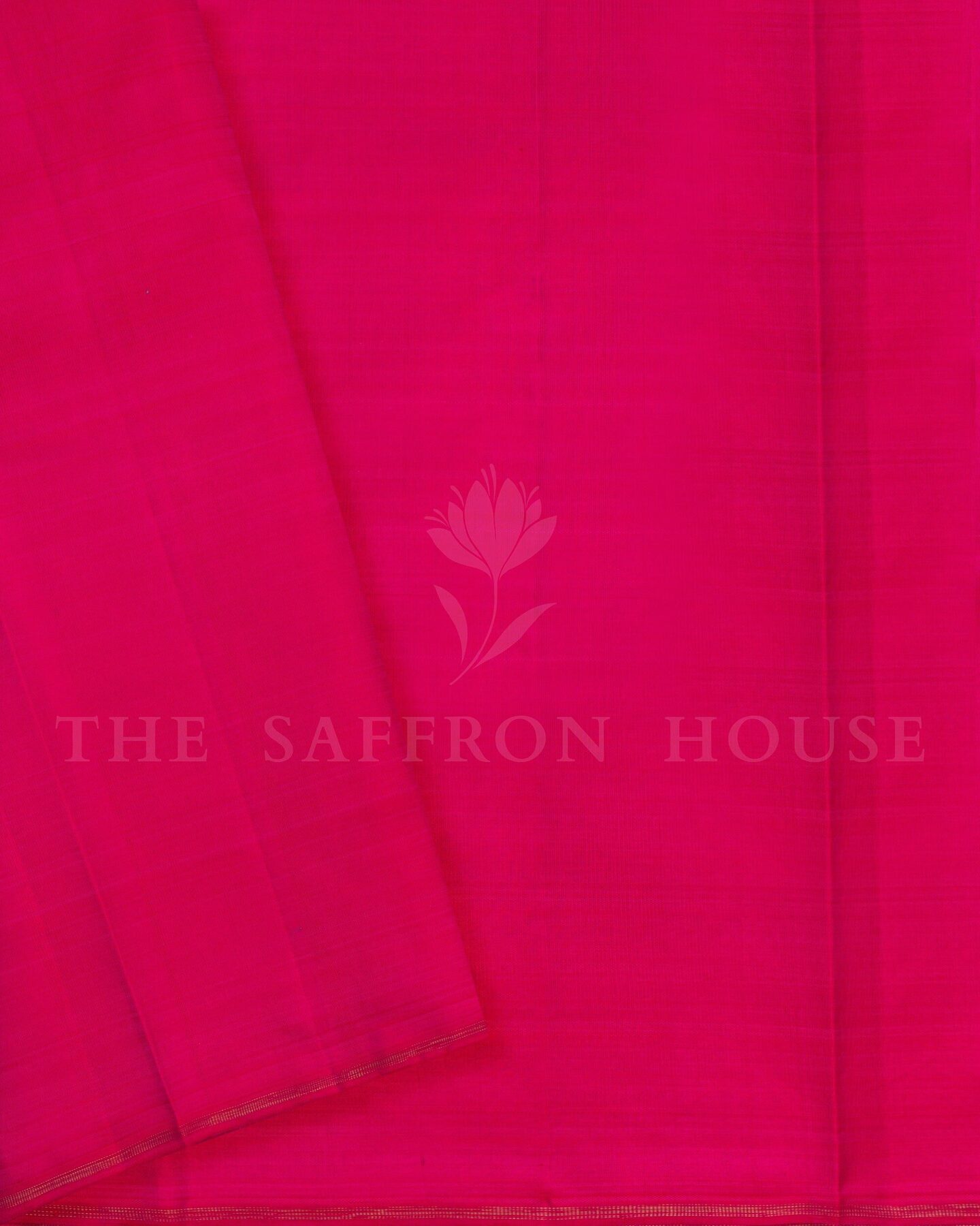 Onyx Black And Rani Pink Kanjivaram Silk Saree – The Saffron House