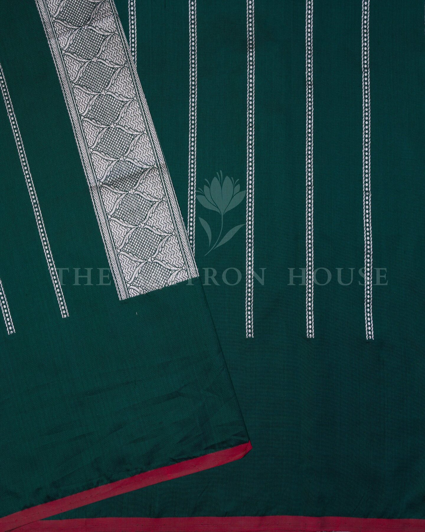 Green Katan Banarasi Silk Saree – The Saffron House