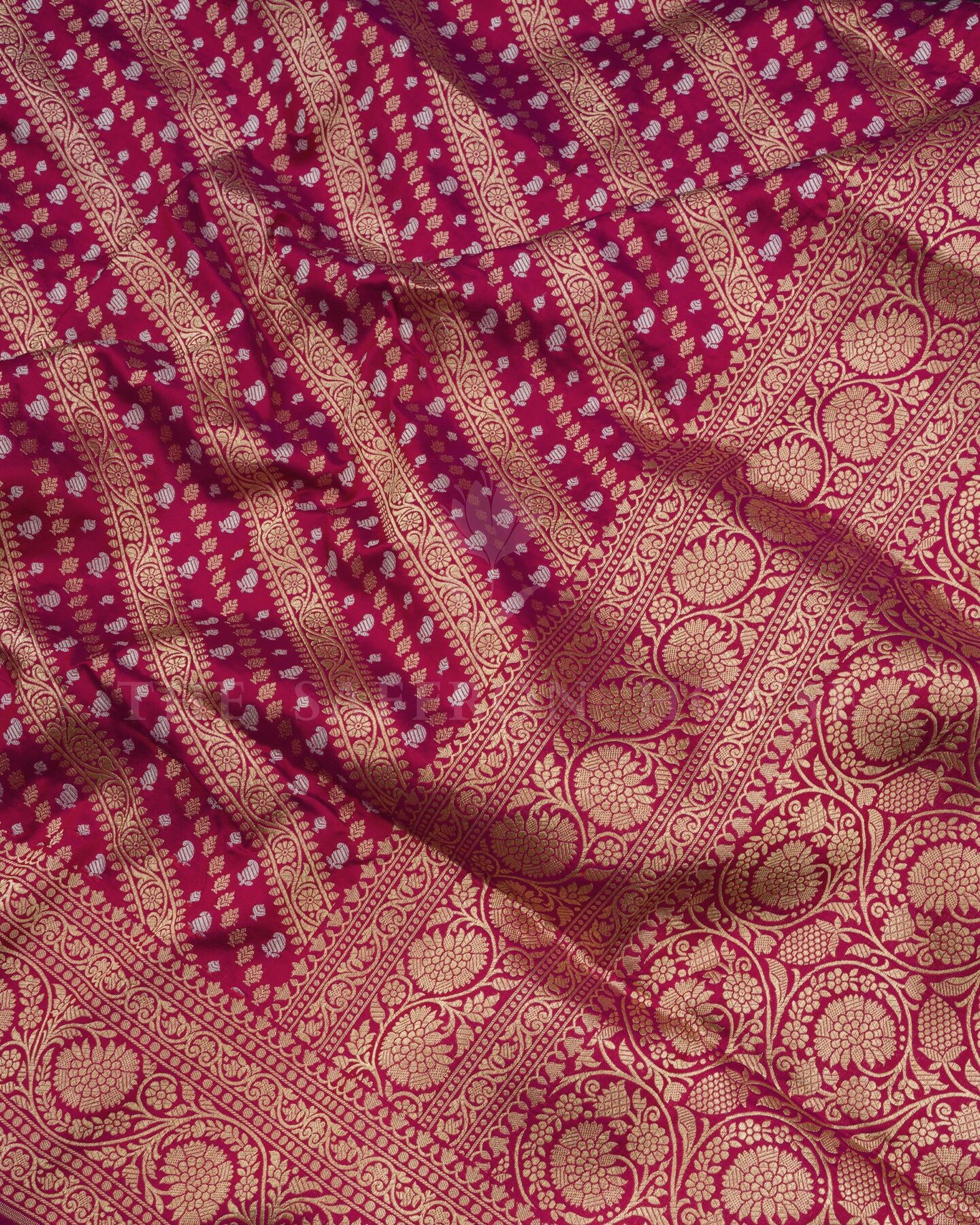 Magenta Banarasi Silk Saree – The Saffron House