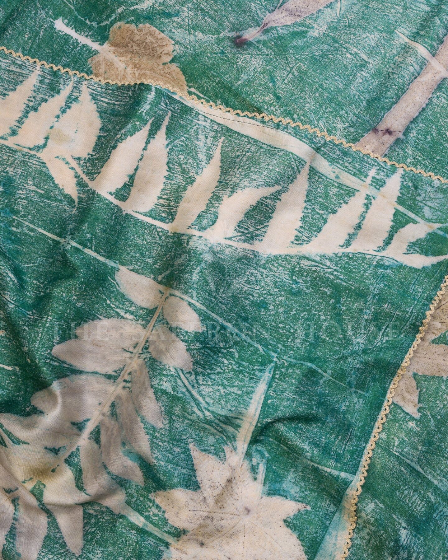 Green Mulberry Silk Saree – The Saffron House