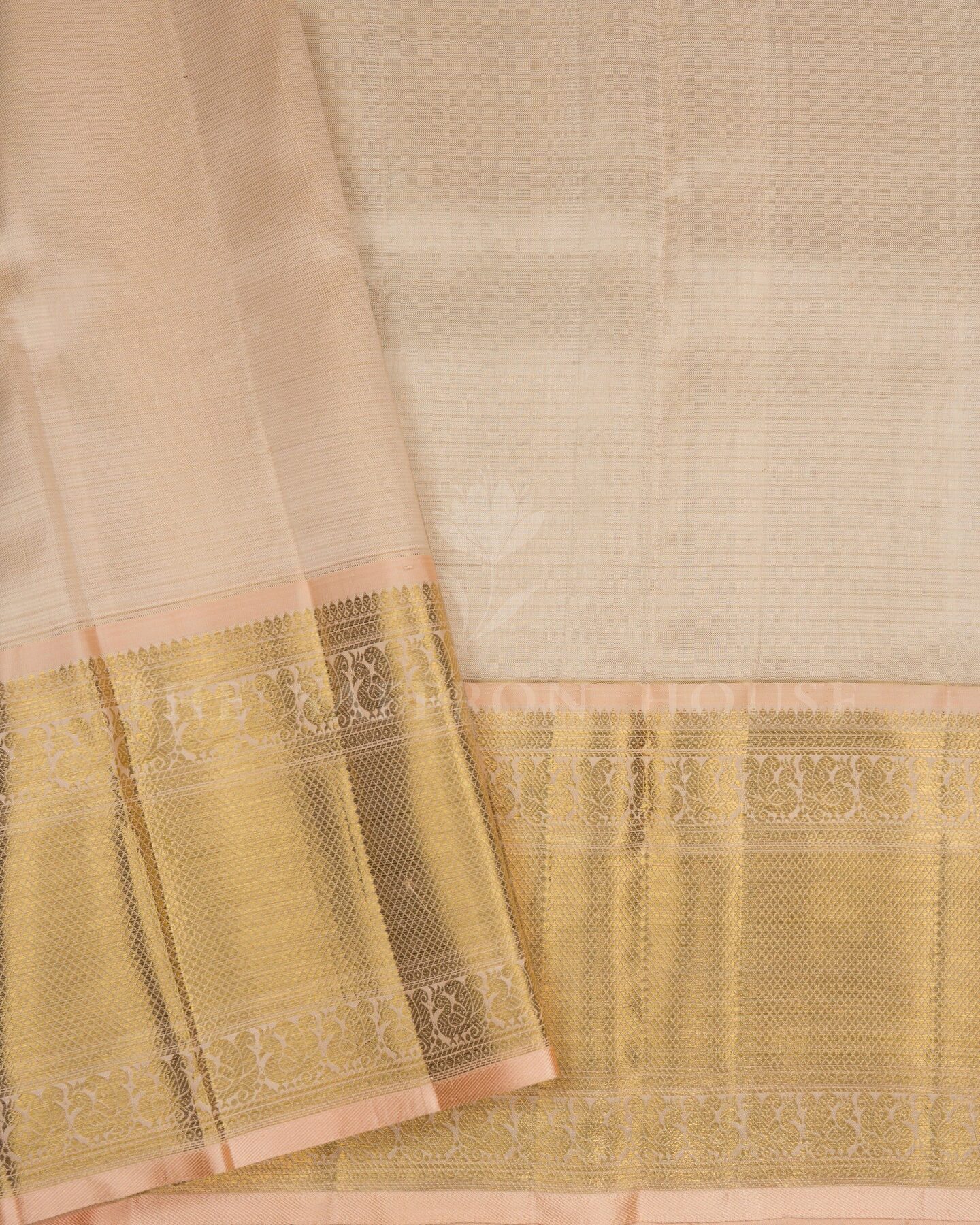 Antique Gold Tissue Kanjivaram Silk Saree – The Saffron House