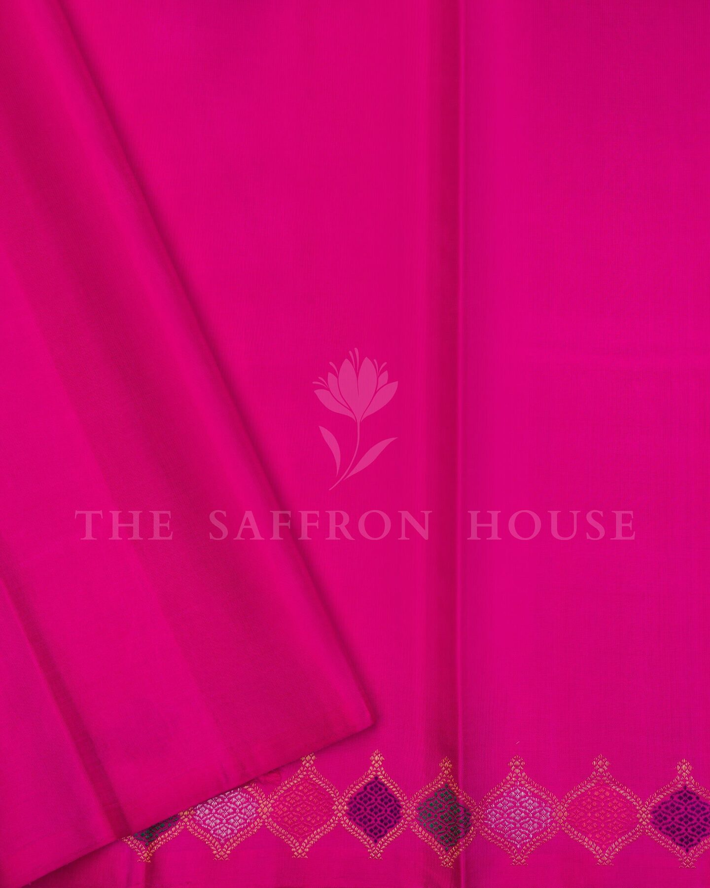 Pink And Rani Pink Kanjivaram Silk Saree – The Saffron House