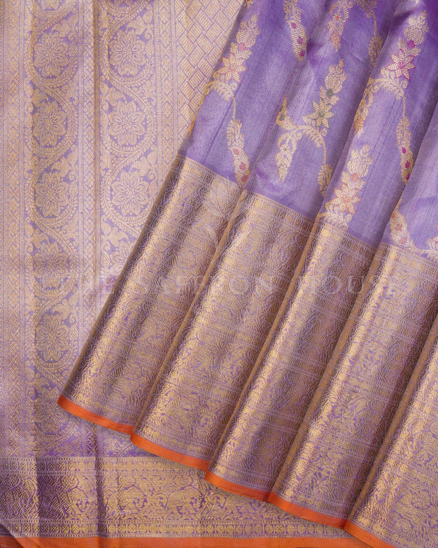Lavender Tissue Kanjivaram Silk Saree