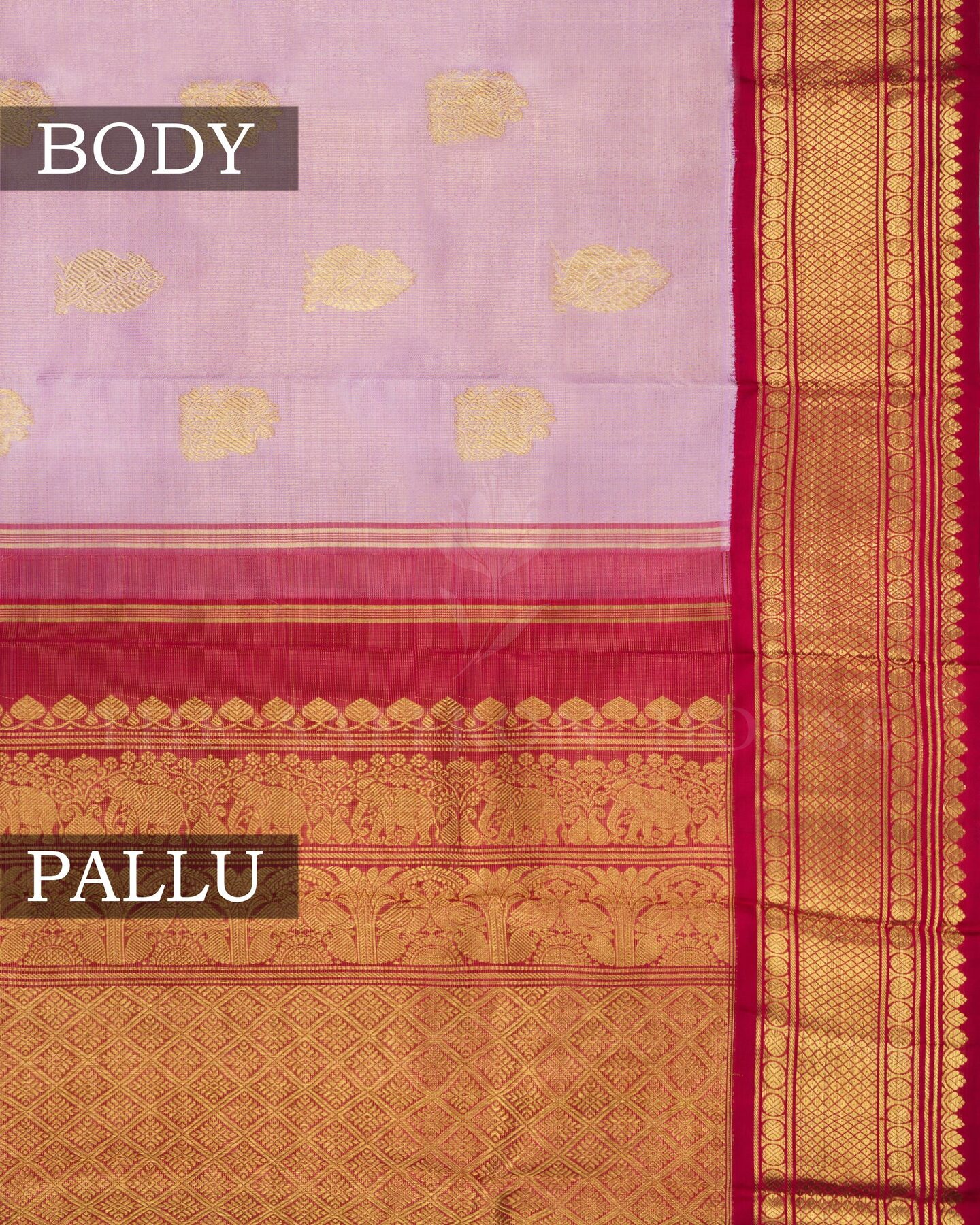 Burgundy Maroon Korvai Kanjivaram Silk Saree – The Saffron House