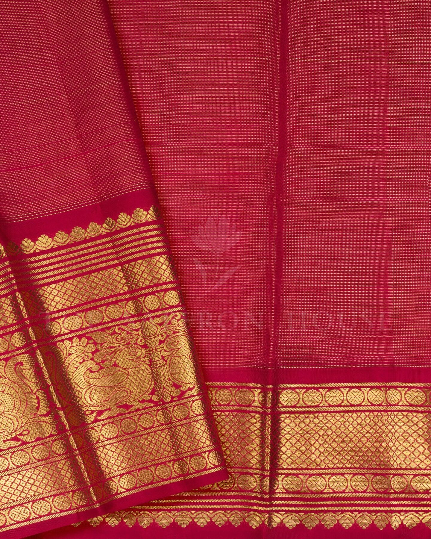 Burgundy Maroon Korvai Kanjivaram Silk Saree – The Saffron House