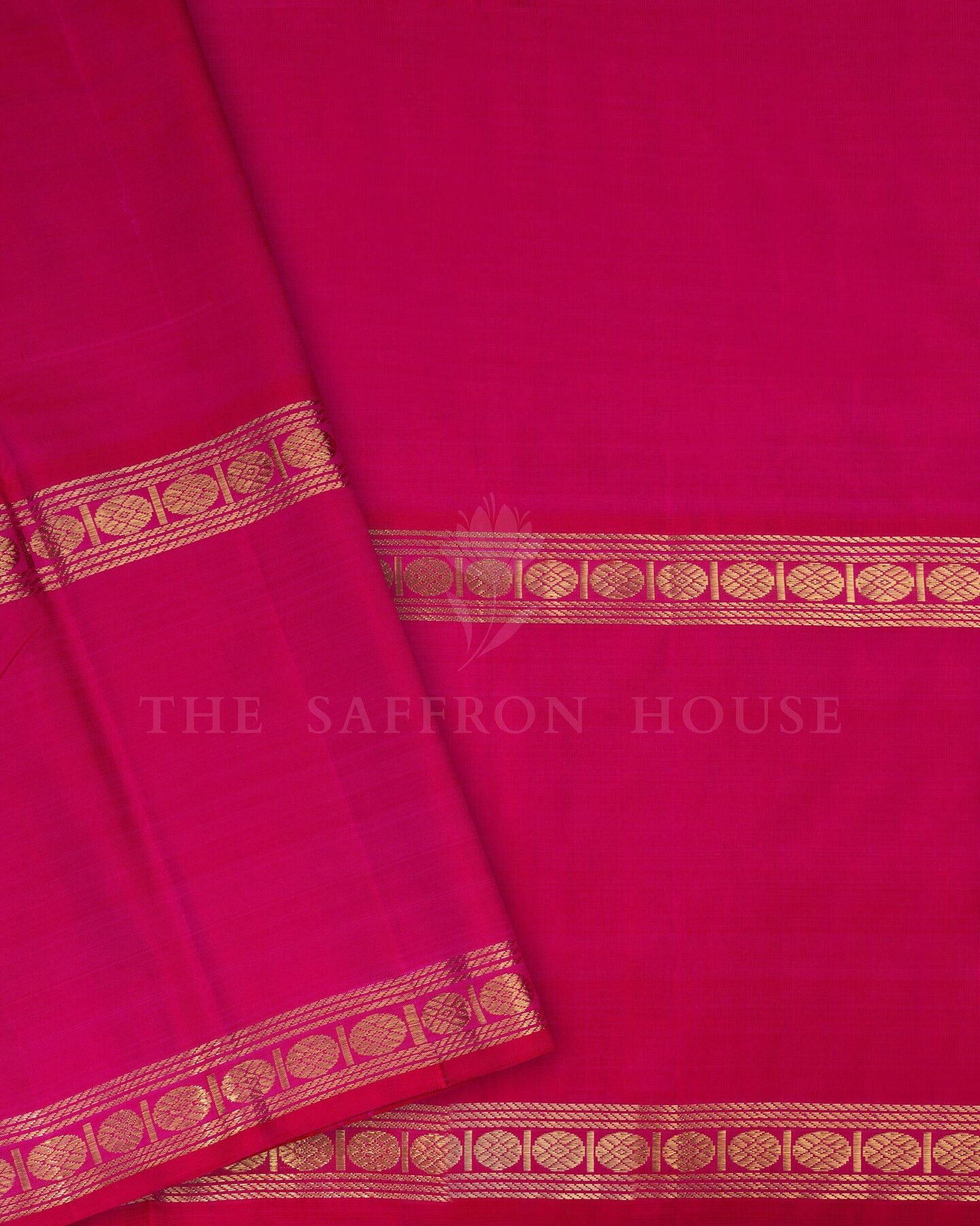 Pink Kattam Kanjivaram Silk Saree – The Saffron House