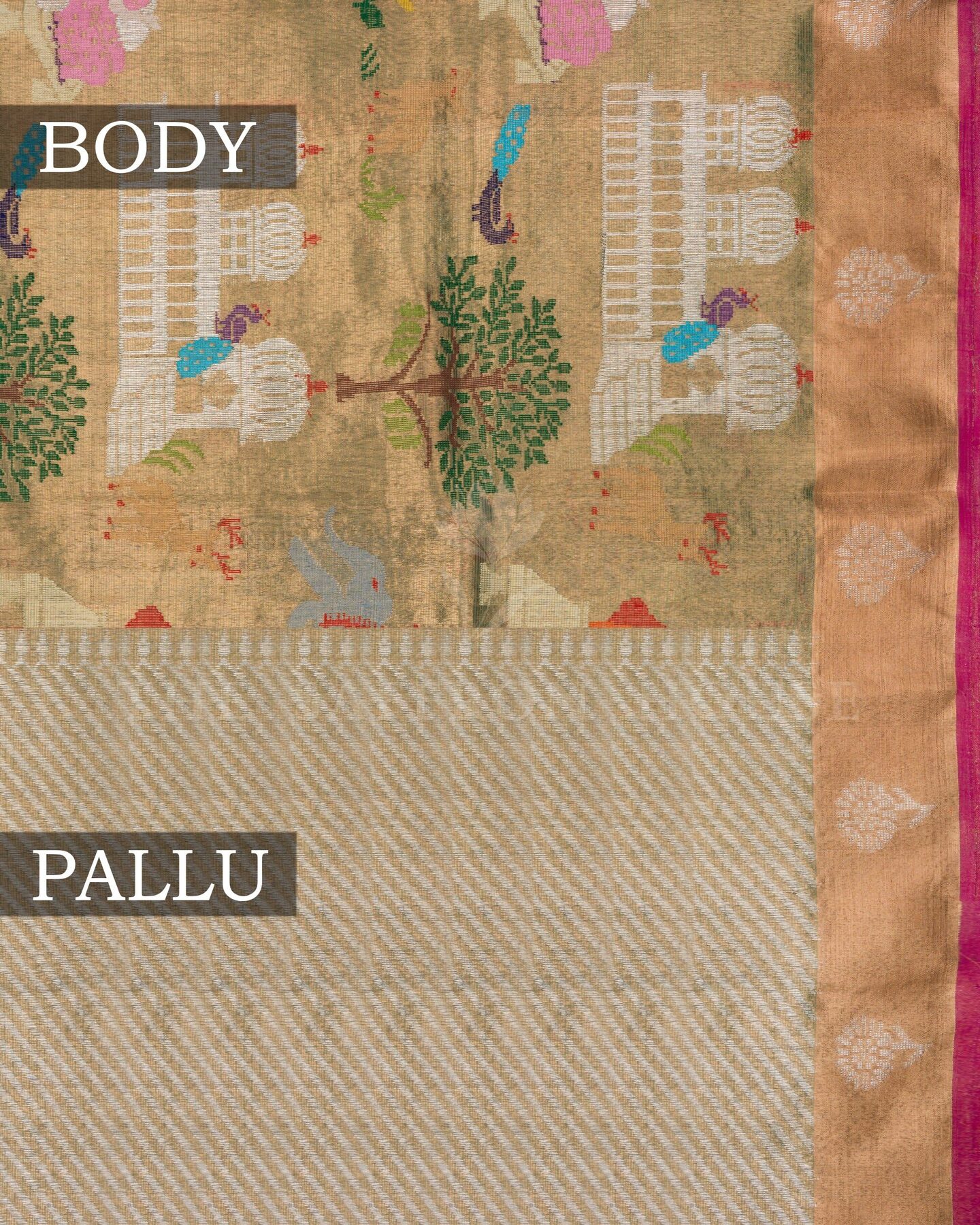 Light Green Jamdani Silk Saree – The Saffron House