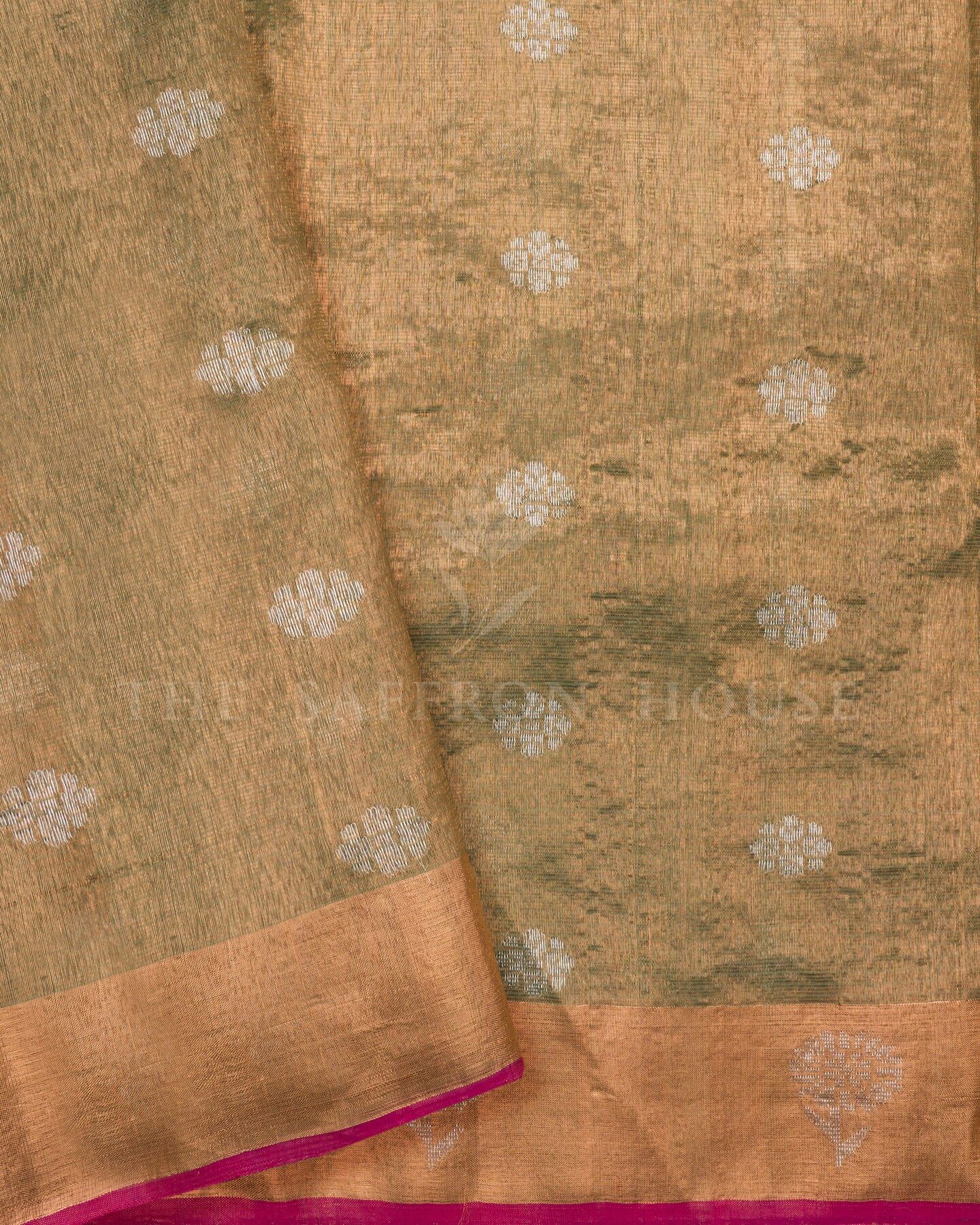 Light Green Jamdani Silk Saree – The Saffron House