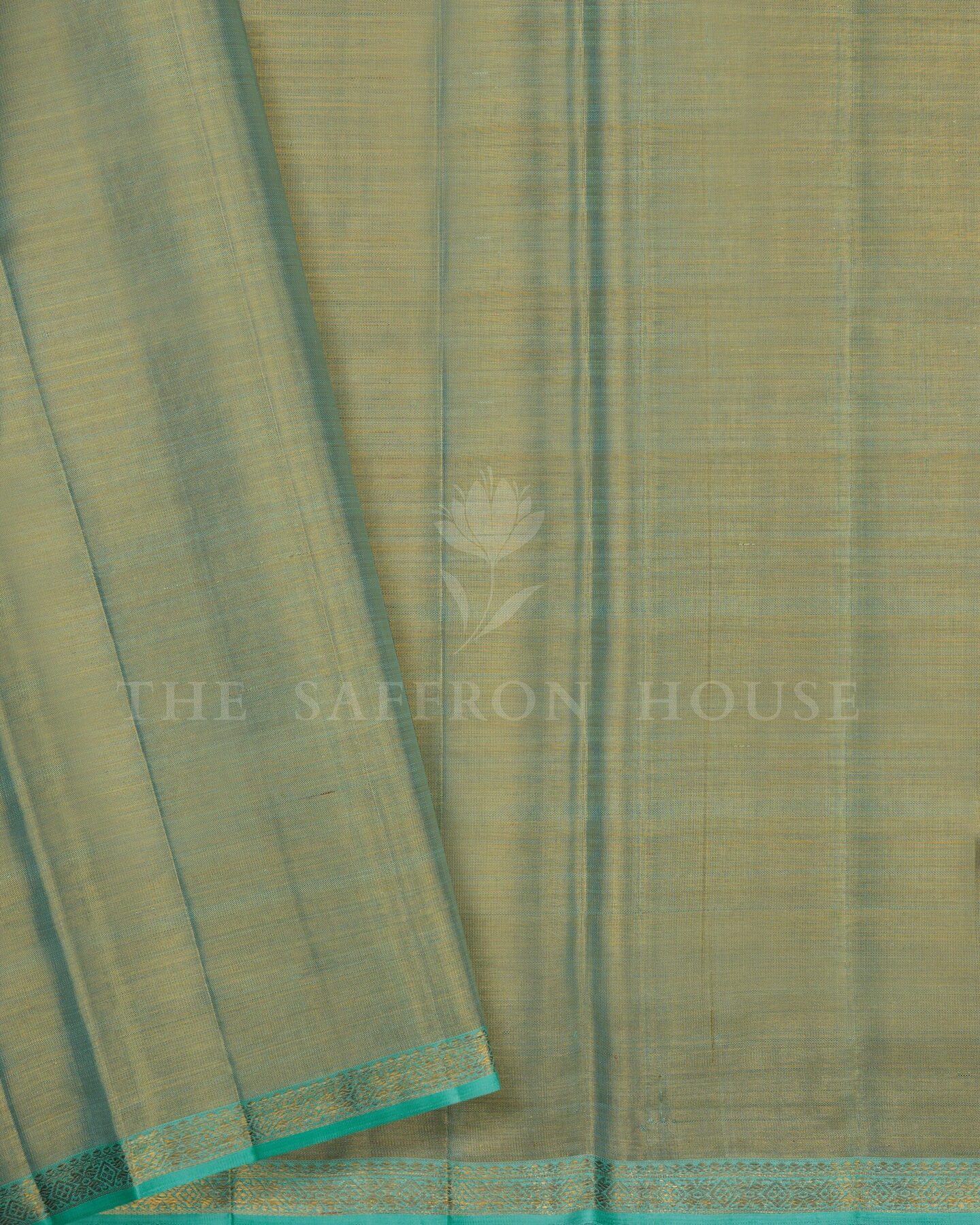 Icy Blue Bridal Tissue Kanjivaram Silk Saree – The Saffron House