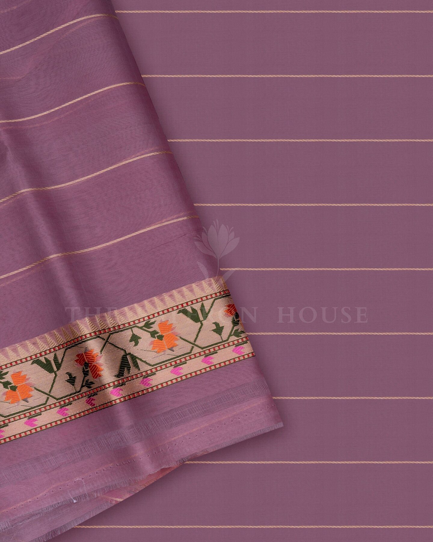 Lavender Organza Banarasi Saree – The Saffron House
