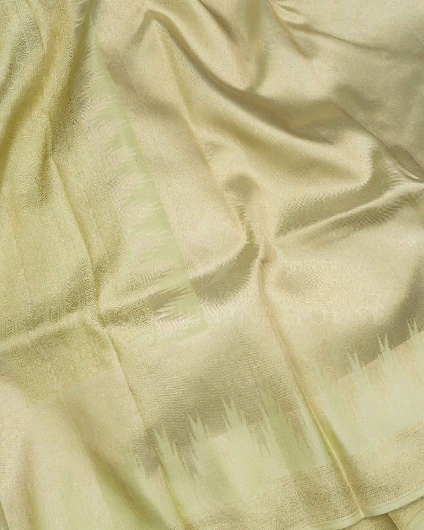 Pistachio Green Tissue Kanjivaram Silk Saree – The Saffron House