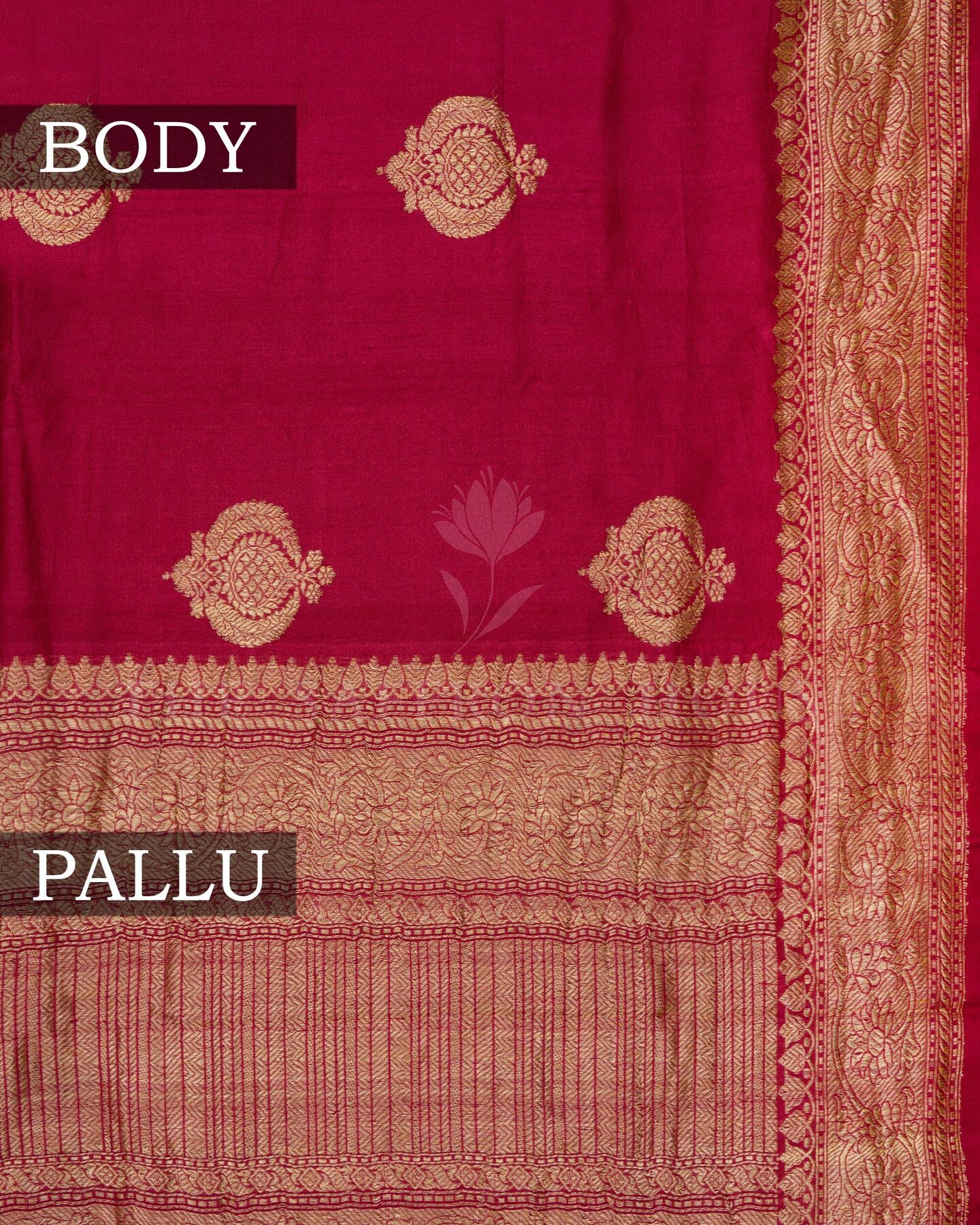 Burgundy Maroon Georgette Banarasi Saree – The Saffron House