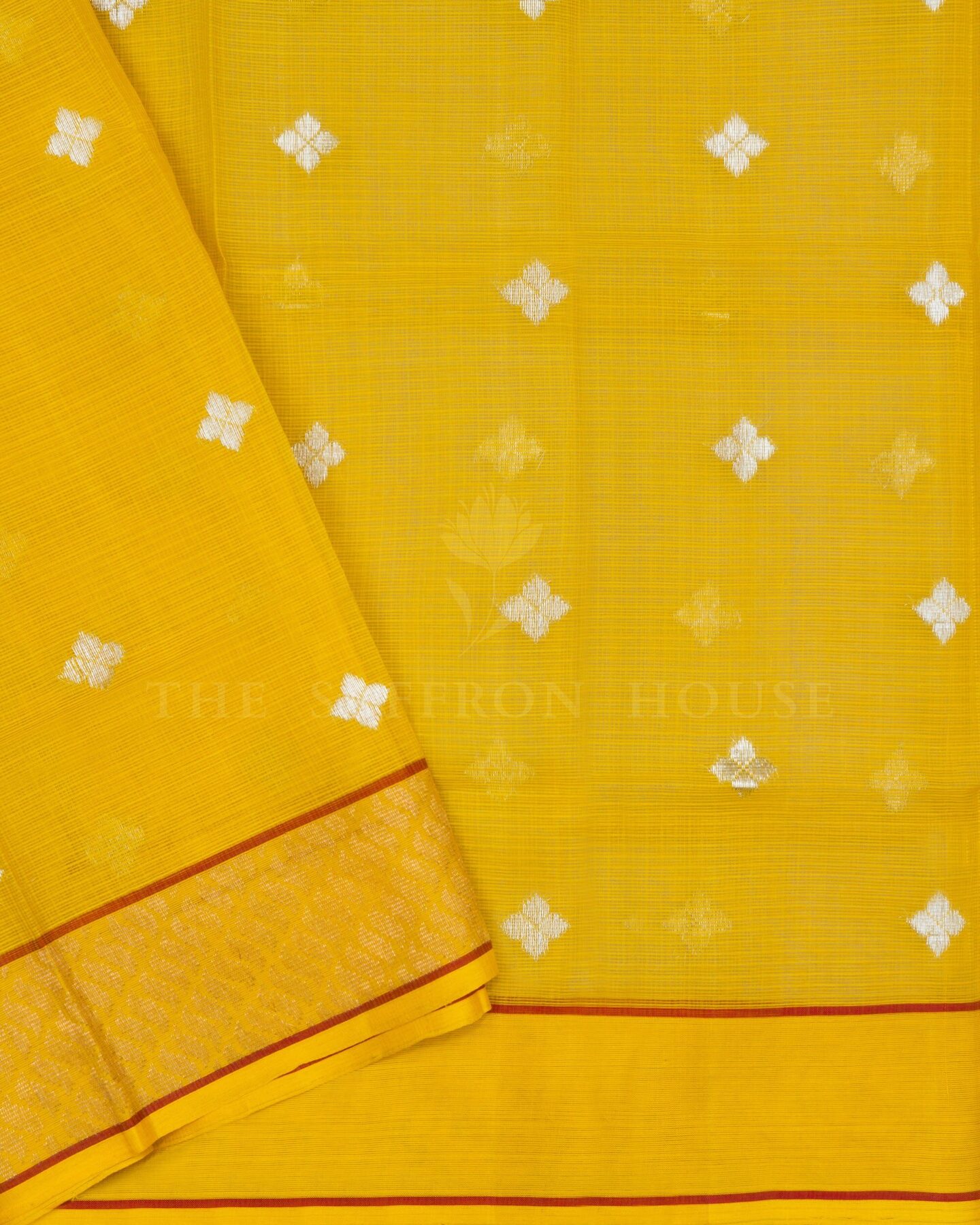 Mustard Gold Pure Zari Kota Silk Saree – The Saffron House