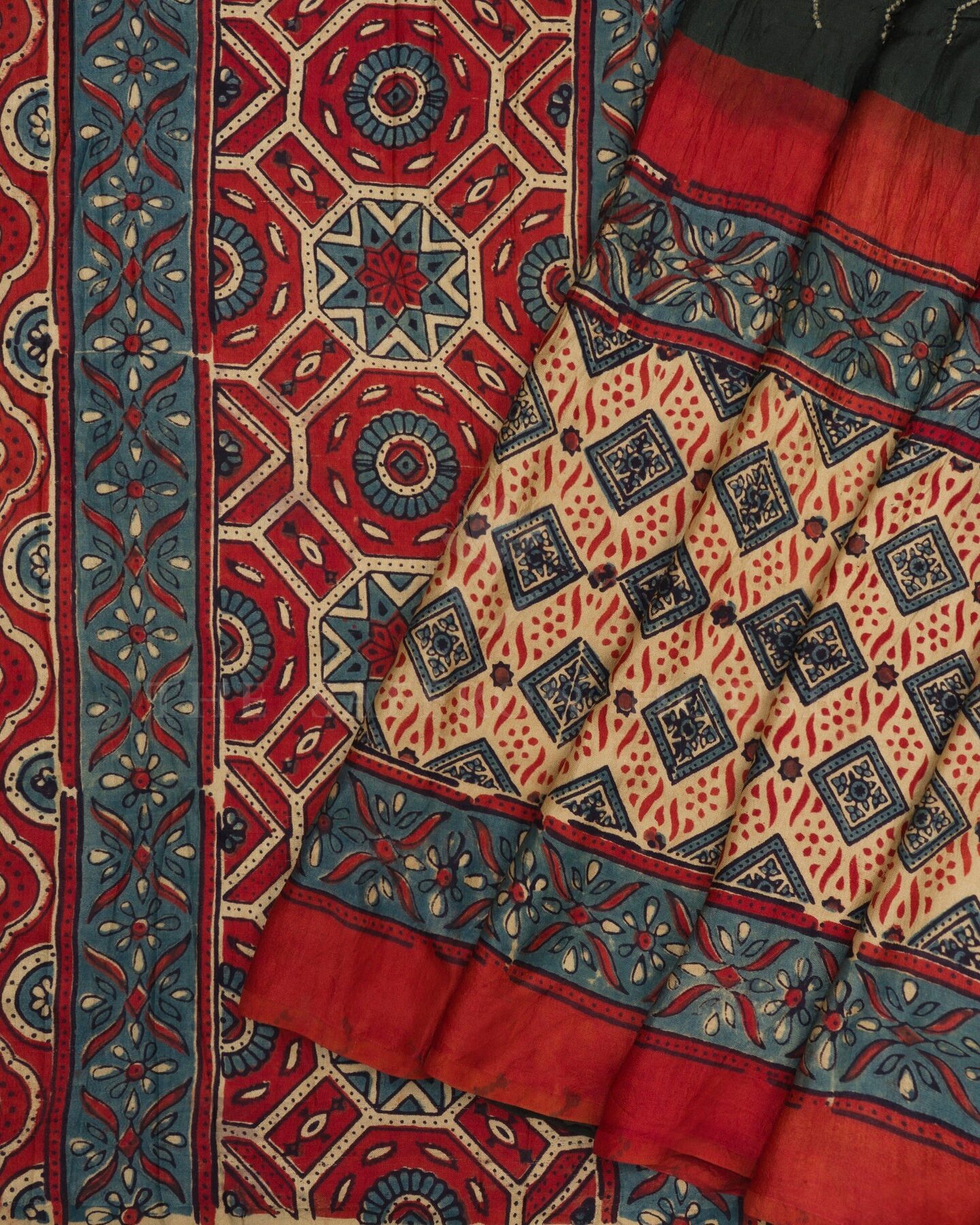 Olive Green And Burgundy Maroon Bandhini Modal Silk Saree – The Saffron House