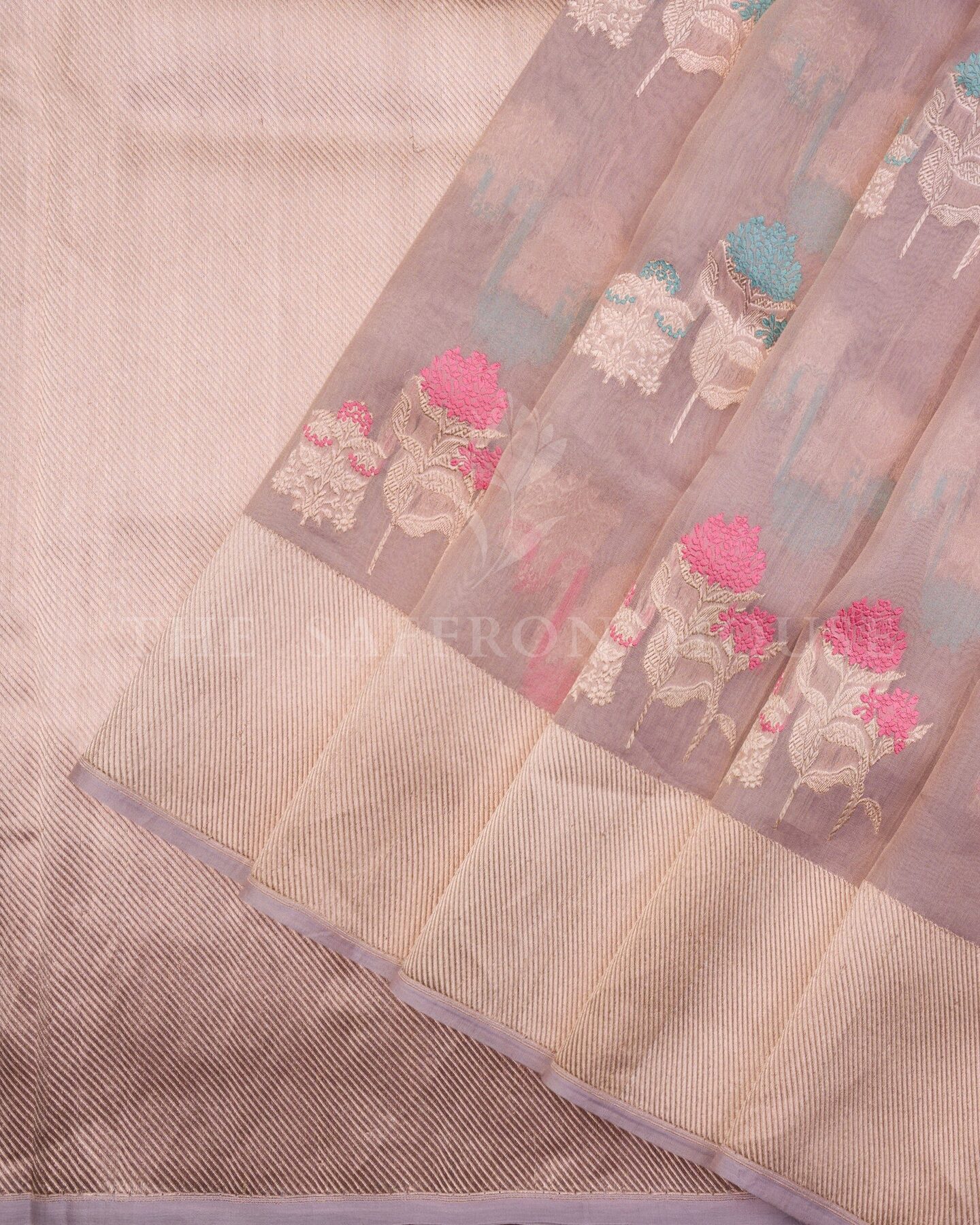 Green Kora Banarasi Silk Saree – The Saffron House