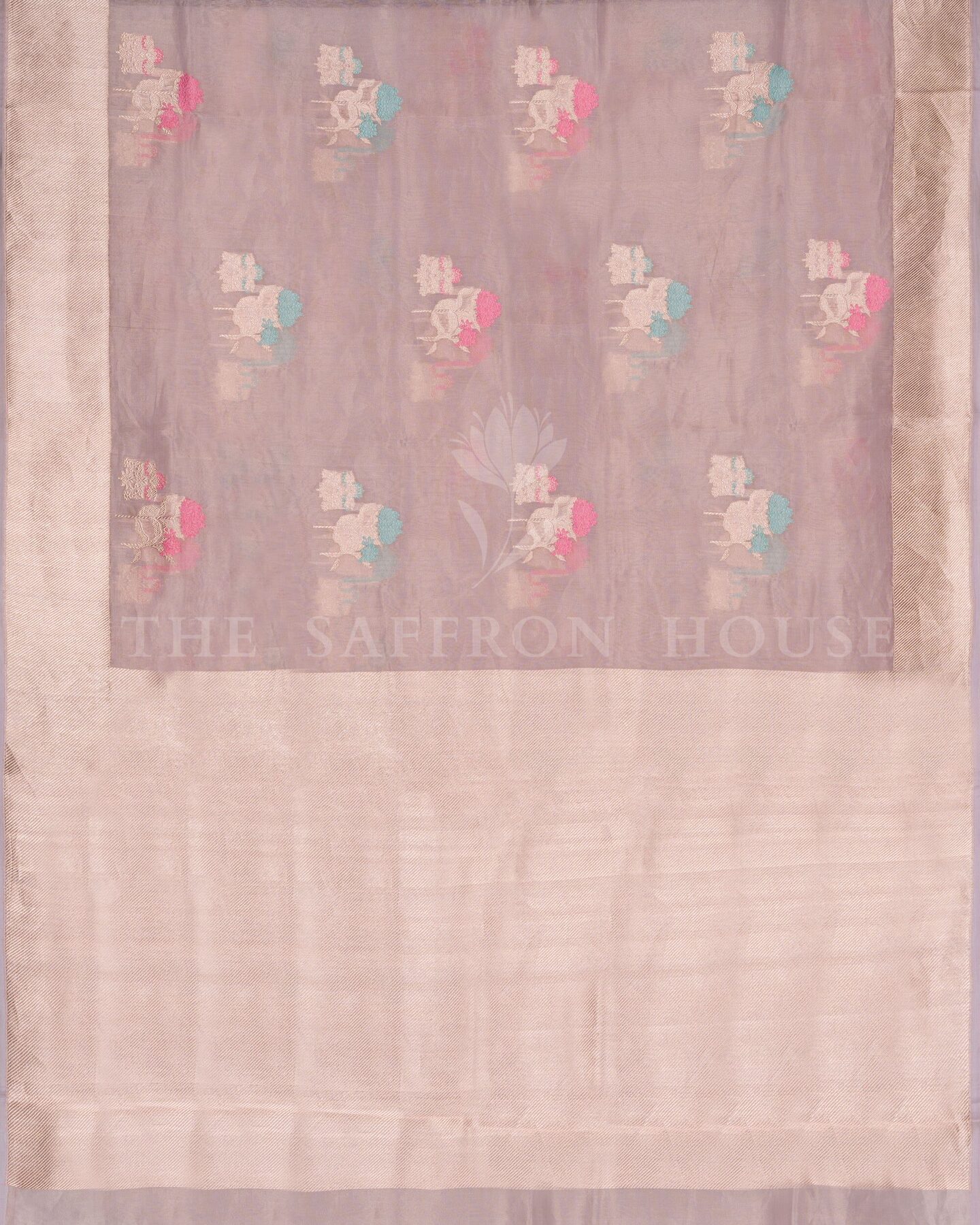 Green Kora Banarasi Silk Saree – The Saffron House