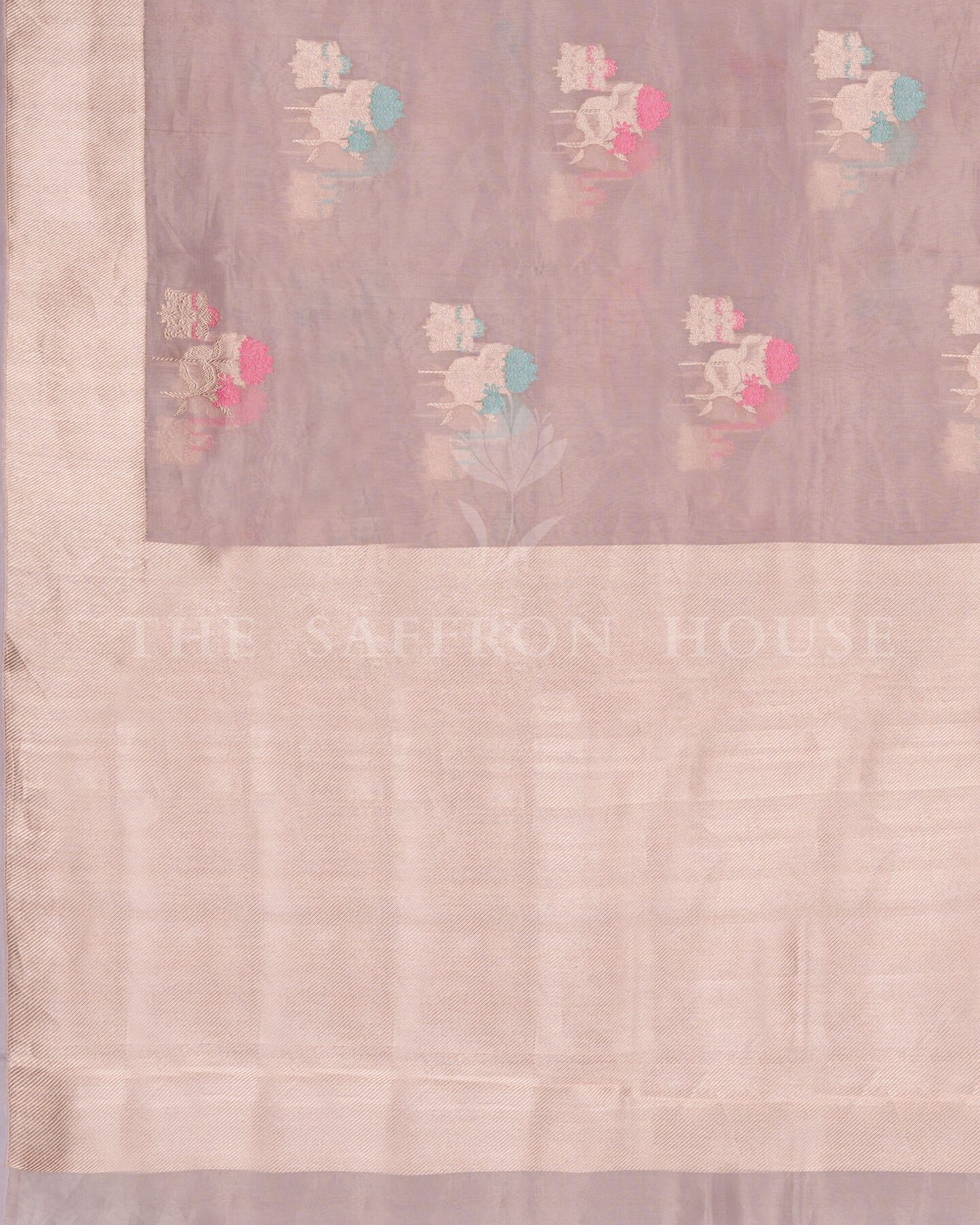 Green Kora Banarasi Silk Saree – The Saffron House