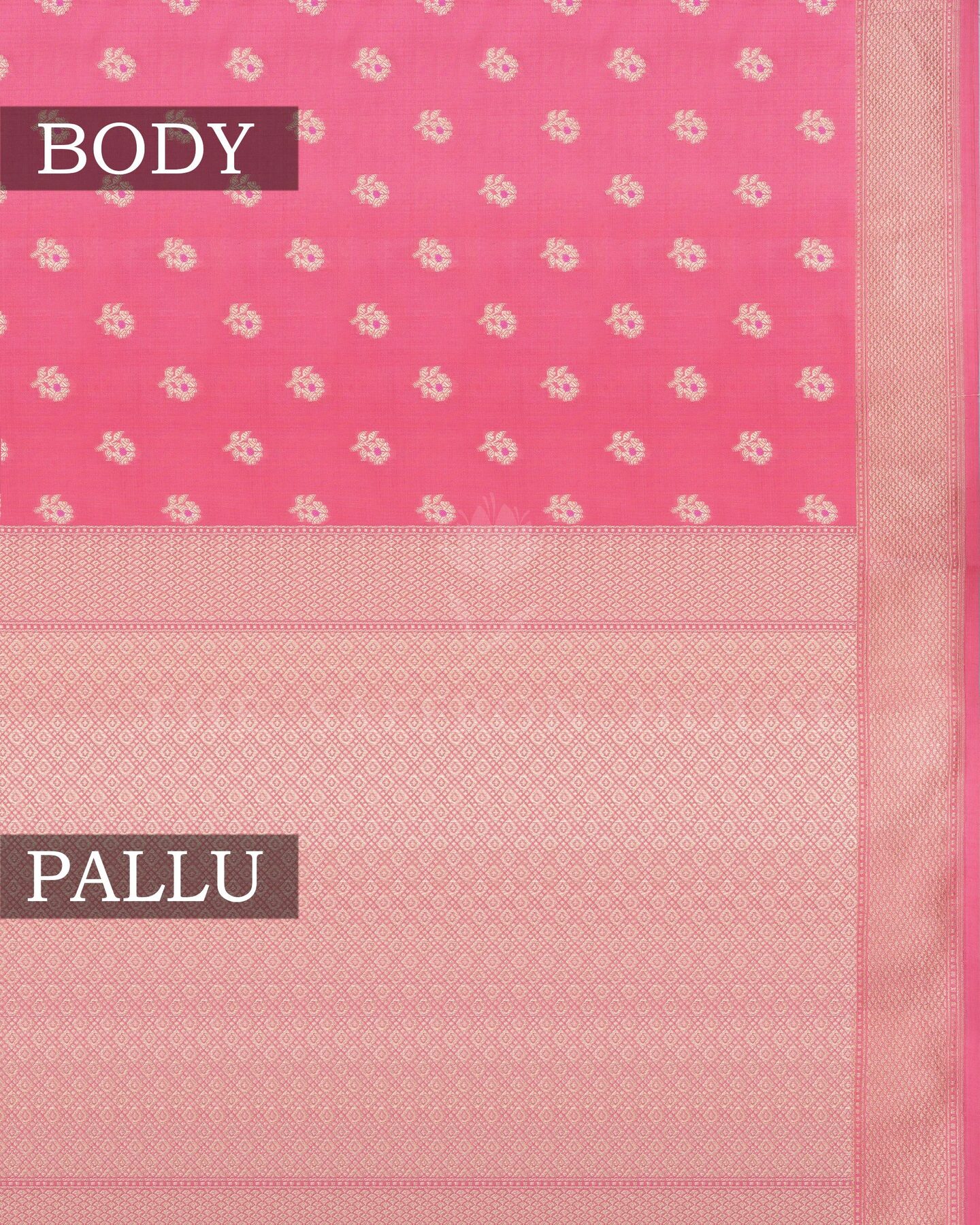 Peach Banarasi Silk Saree – The Saffron House