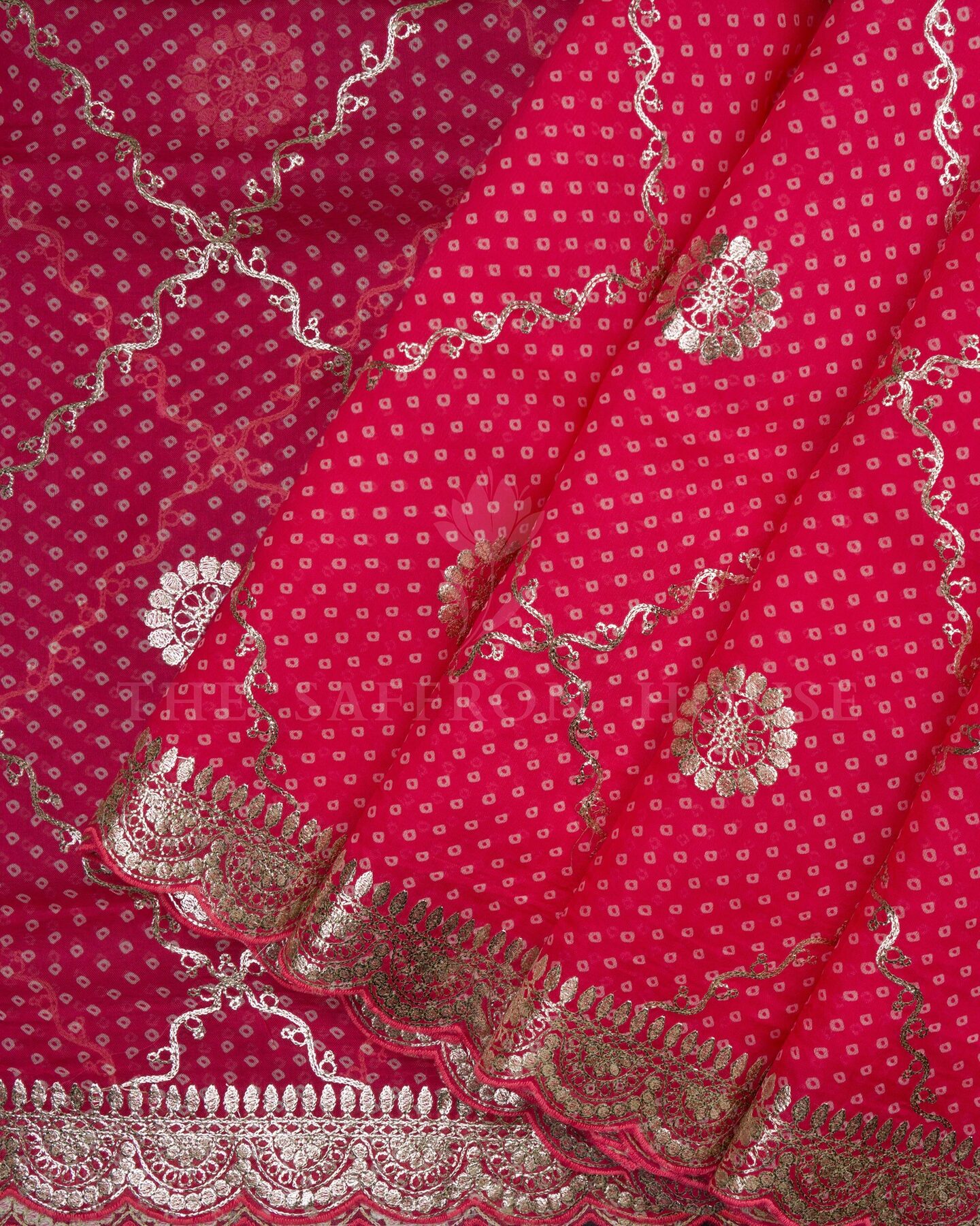 Pink Organza Banarasi Saree – The Saffron House