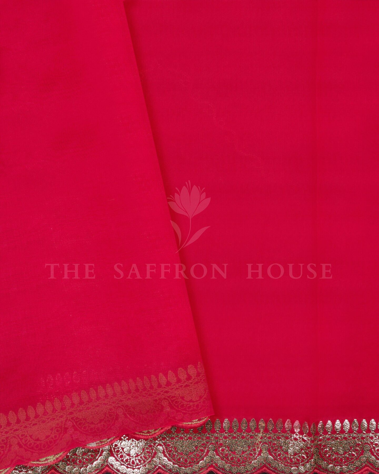 Pink Organza Banarasi Saree – The Saffron House