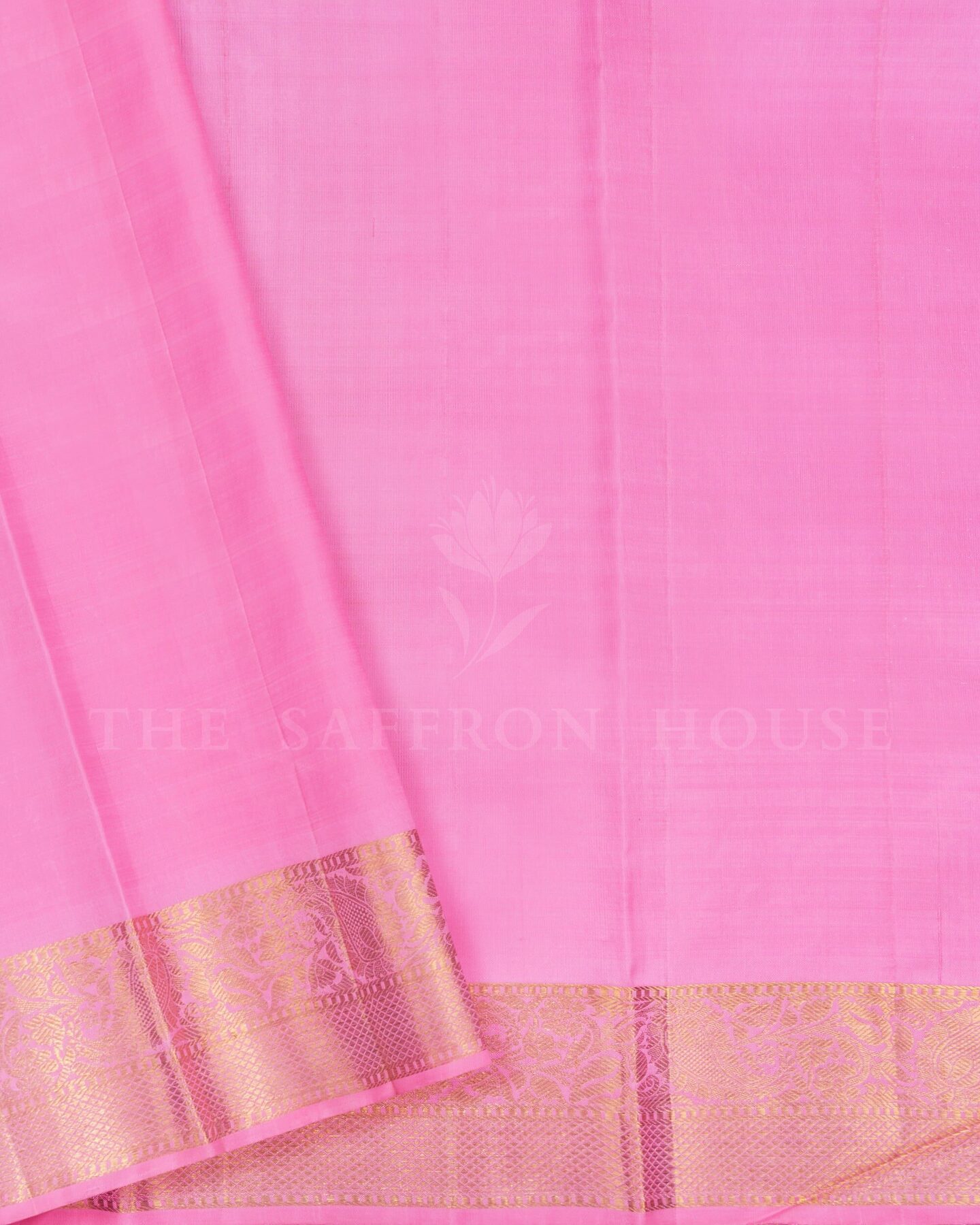 Pistachio Green And Blush Rose Kattam Kanjivaram Silk Saree – The Saffron House