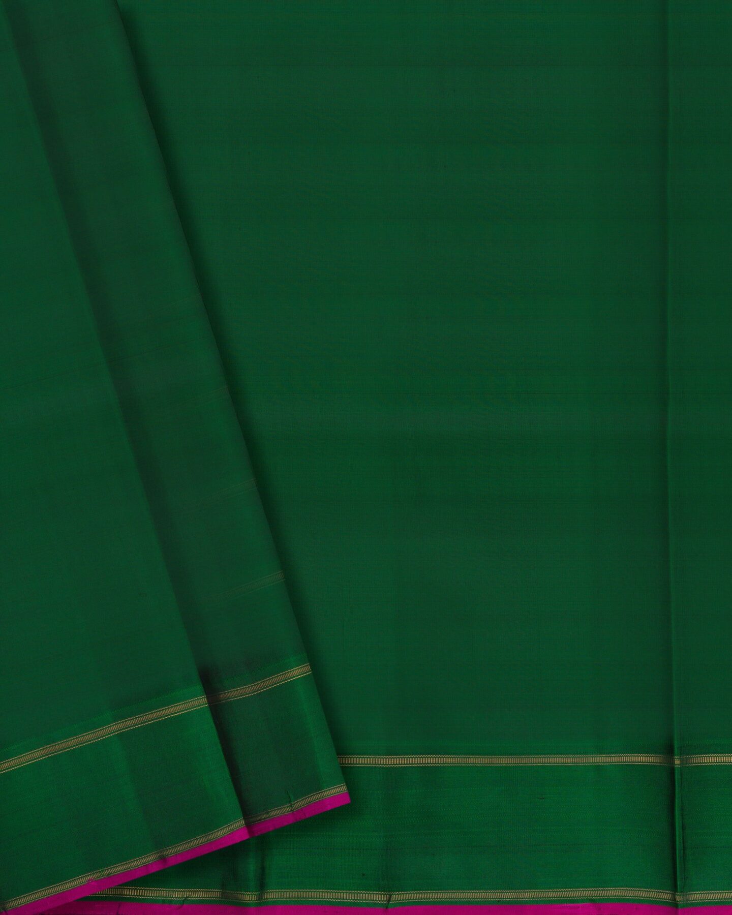 Purple And Bottle Green Korvai Kanjivaram Silk Saree – The Saffron House