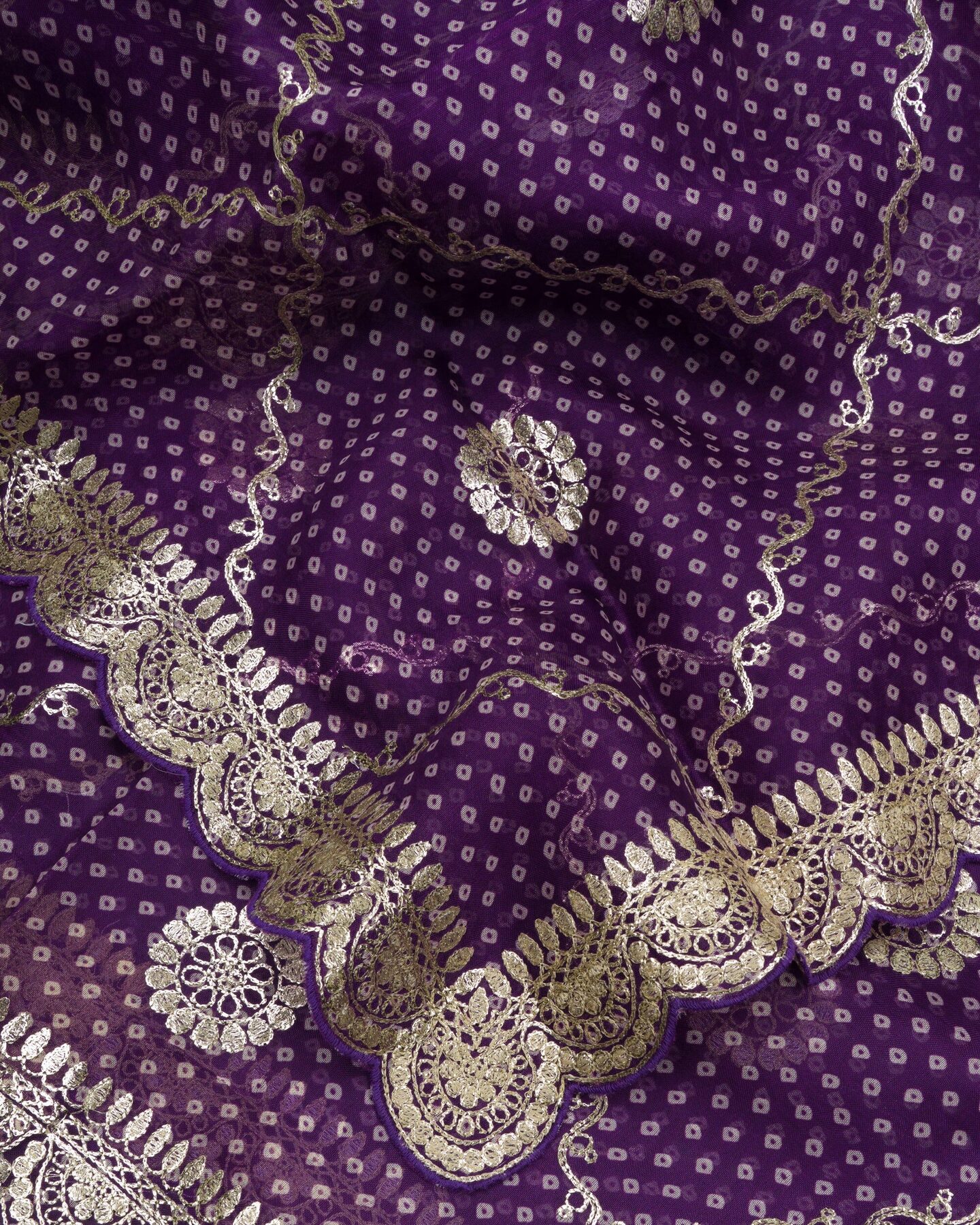 Purple Organza Banarasi Saree – The Saffron House