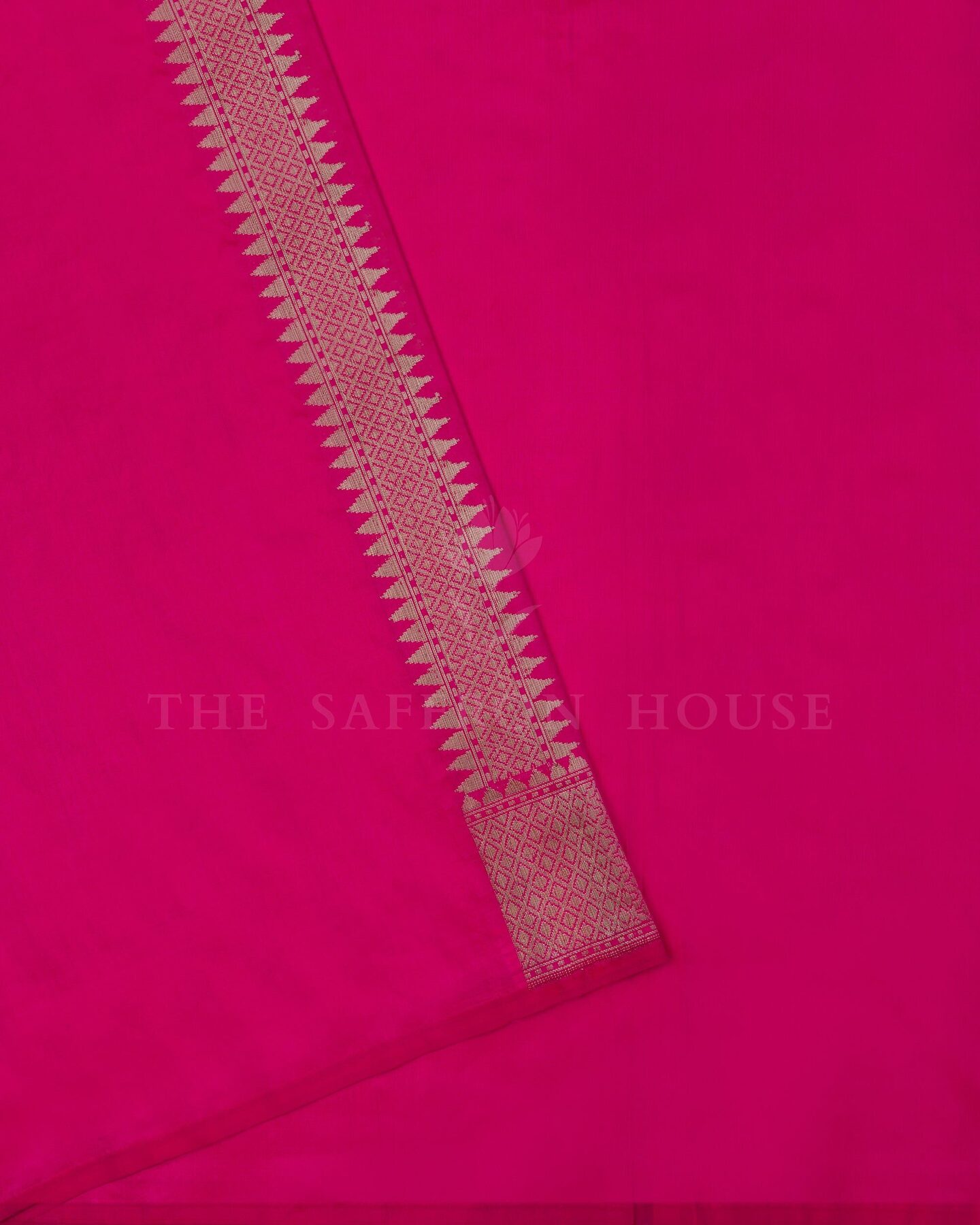 Rani Pink Banarasi Silk Saree – The Saffron House