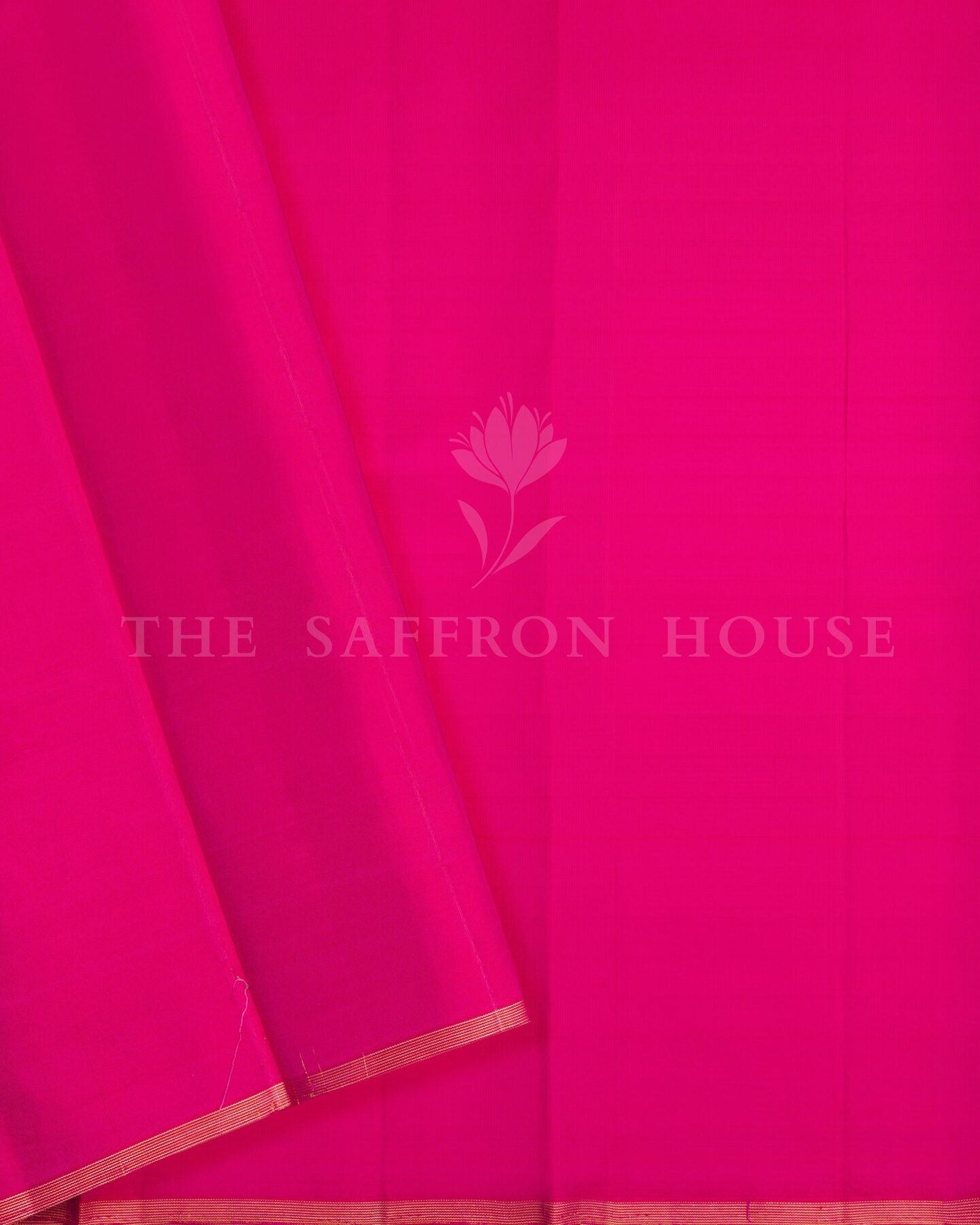 Rani Pink Kattam Kanjivaram Silk Saree – The Saffron House