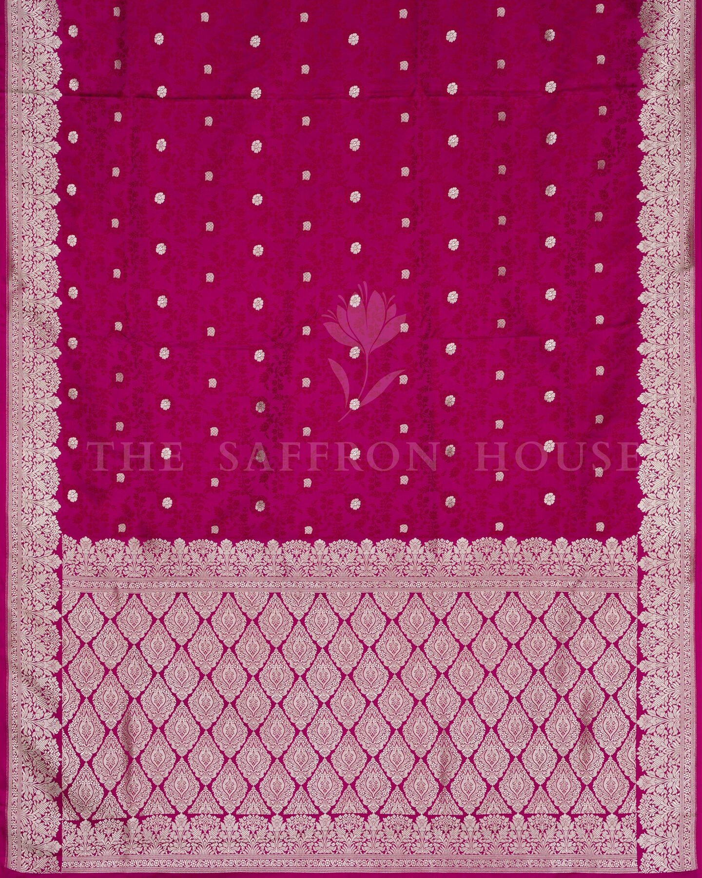 Rani Pink Mashru Banarasi Saree – The Saffron House