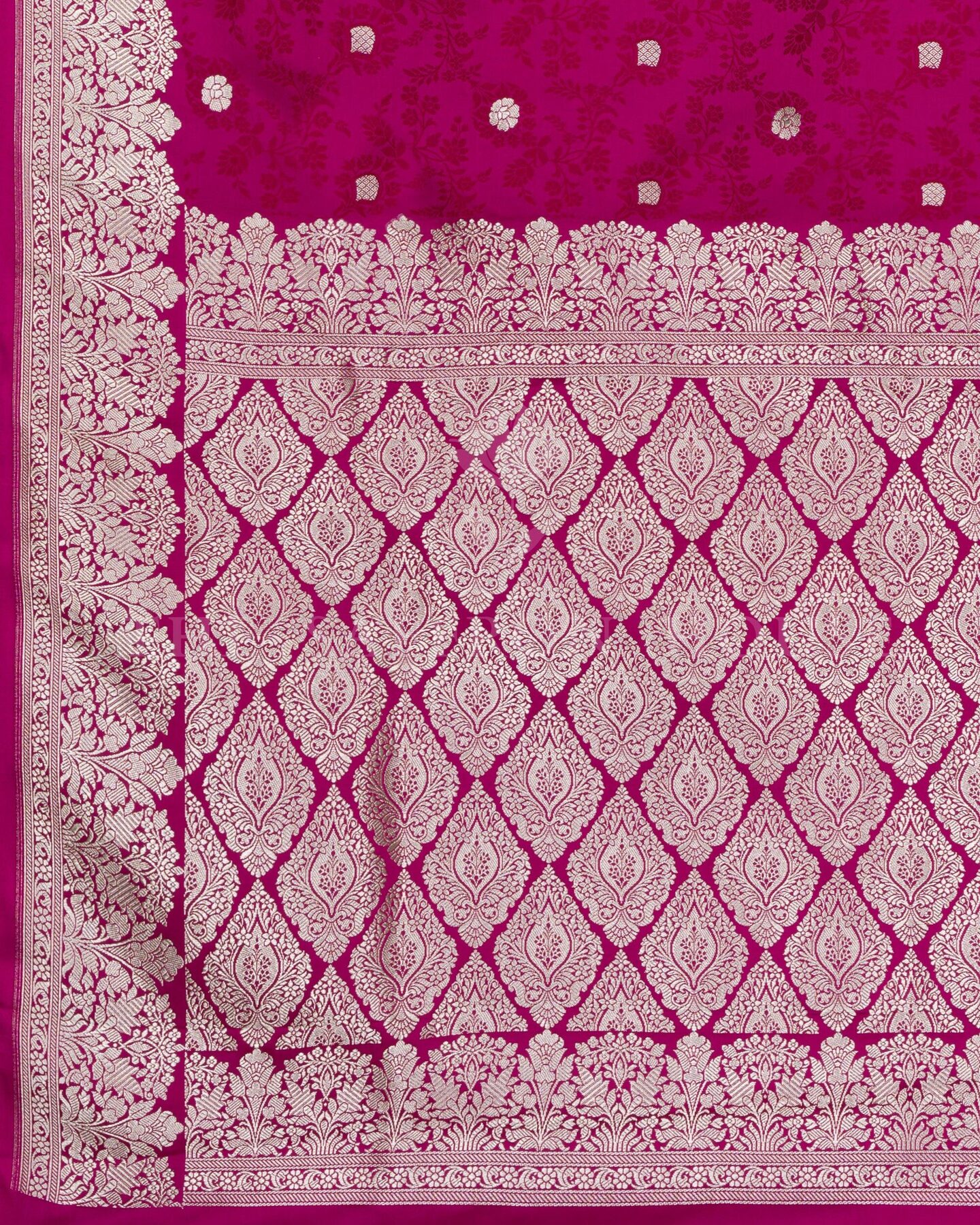 Rani Pink Mashru Banarasi Saree – The Saffron House
