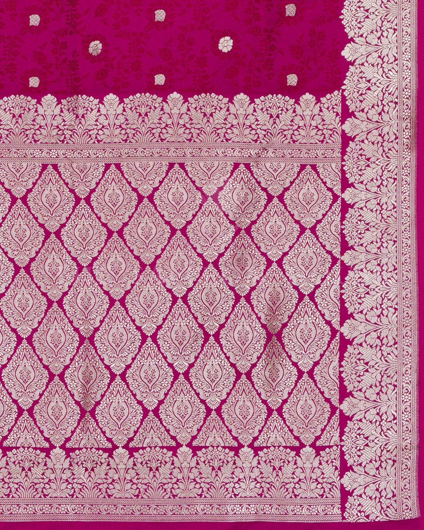Rani Pink Mashru Banarasi Saree – The Saffron House