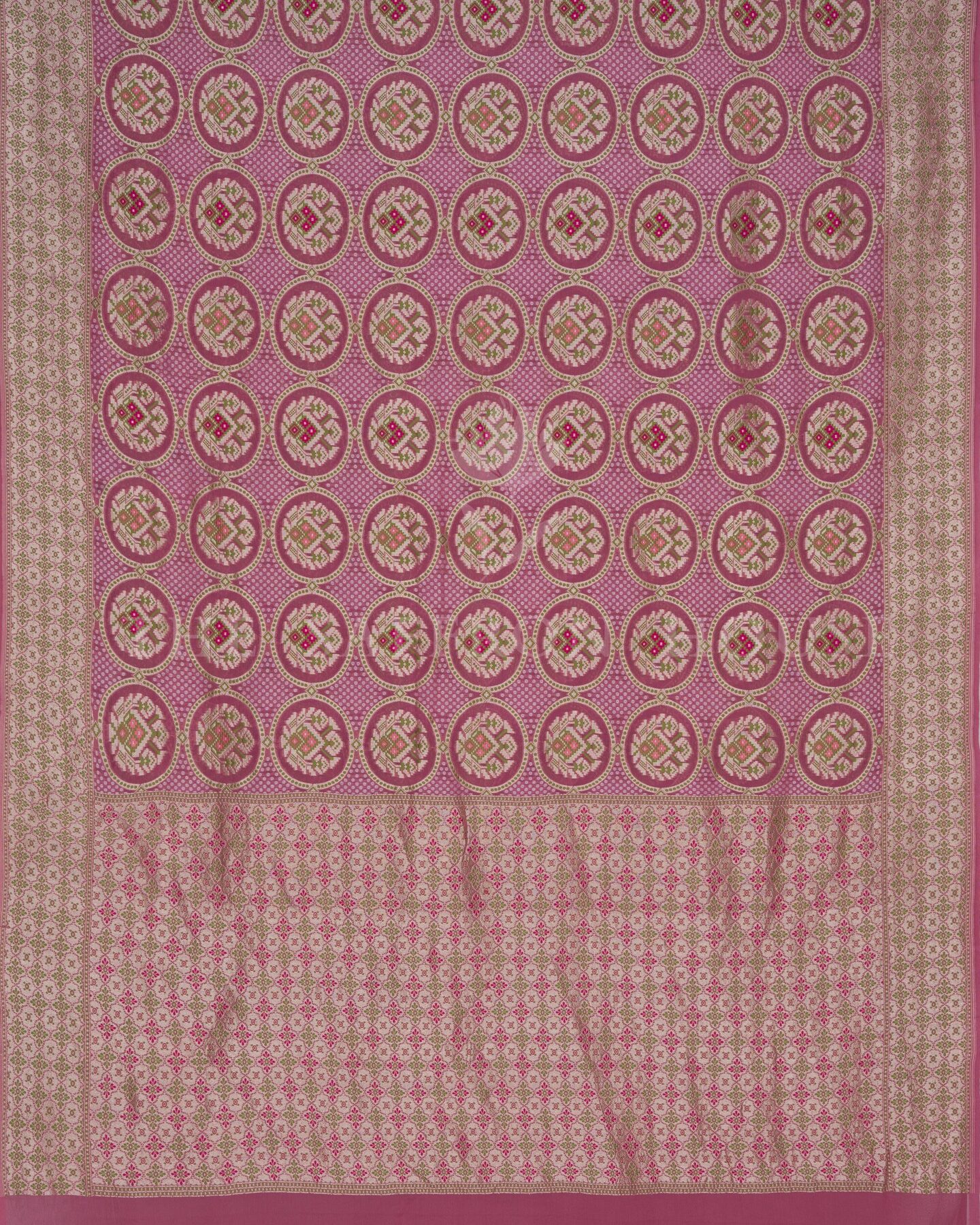 Pink Georgette Banarasi Saree – The Saffron House