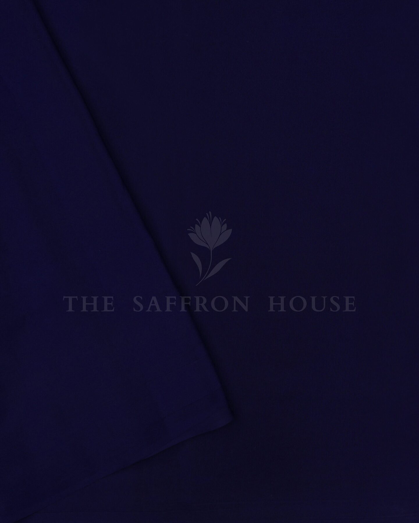 Royal Blue And Midnight Blue Pure Zari Mysore Silk Saree – The Saffron House
