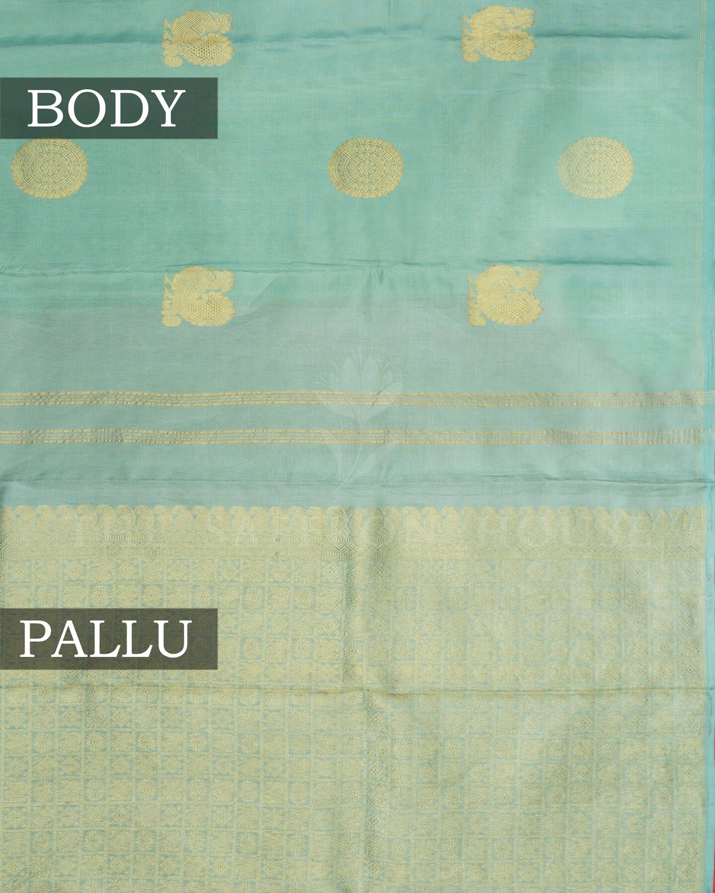 Sea Green Kanjivaram Silk Saree – The Saffron House