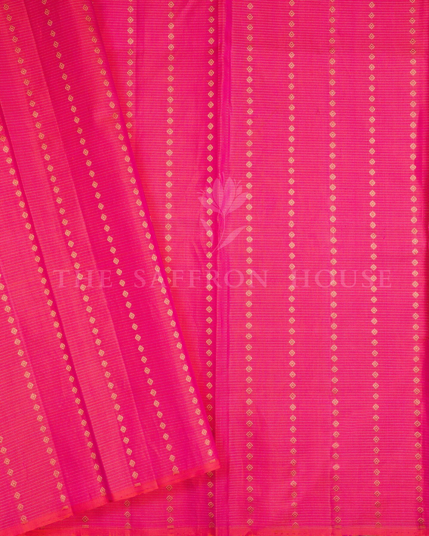 Violet Kattam Kanjivaram Silk Saree – The Saffron House