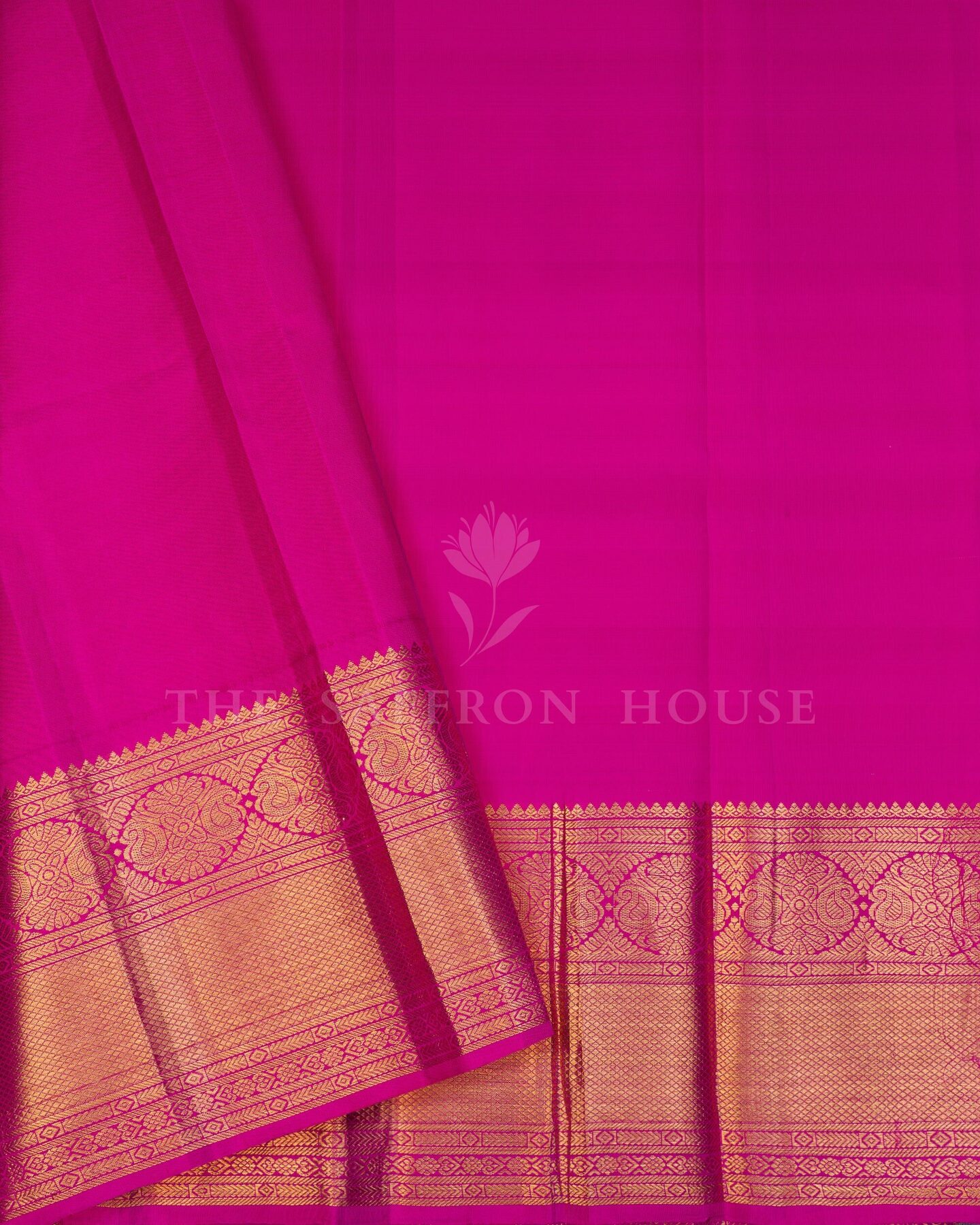 Mustard Gold And Pure White Kattam Kanjivaram Silk Saree – The Saffron House