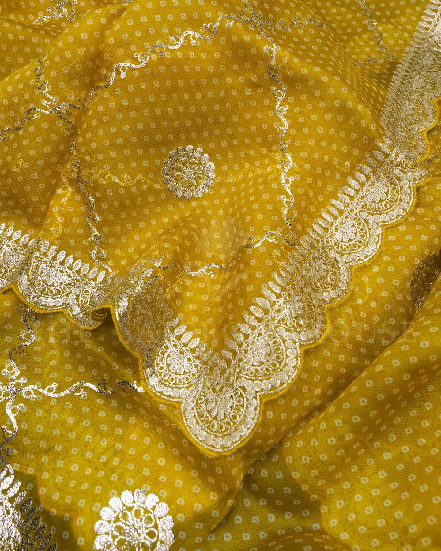 Yellow Organza Banarasi Saree – The Saffron House